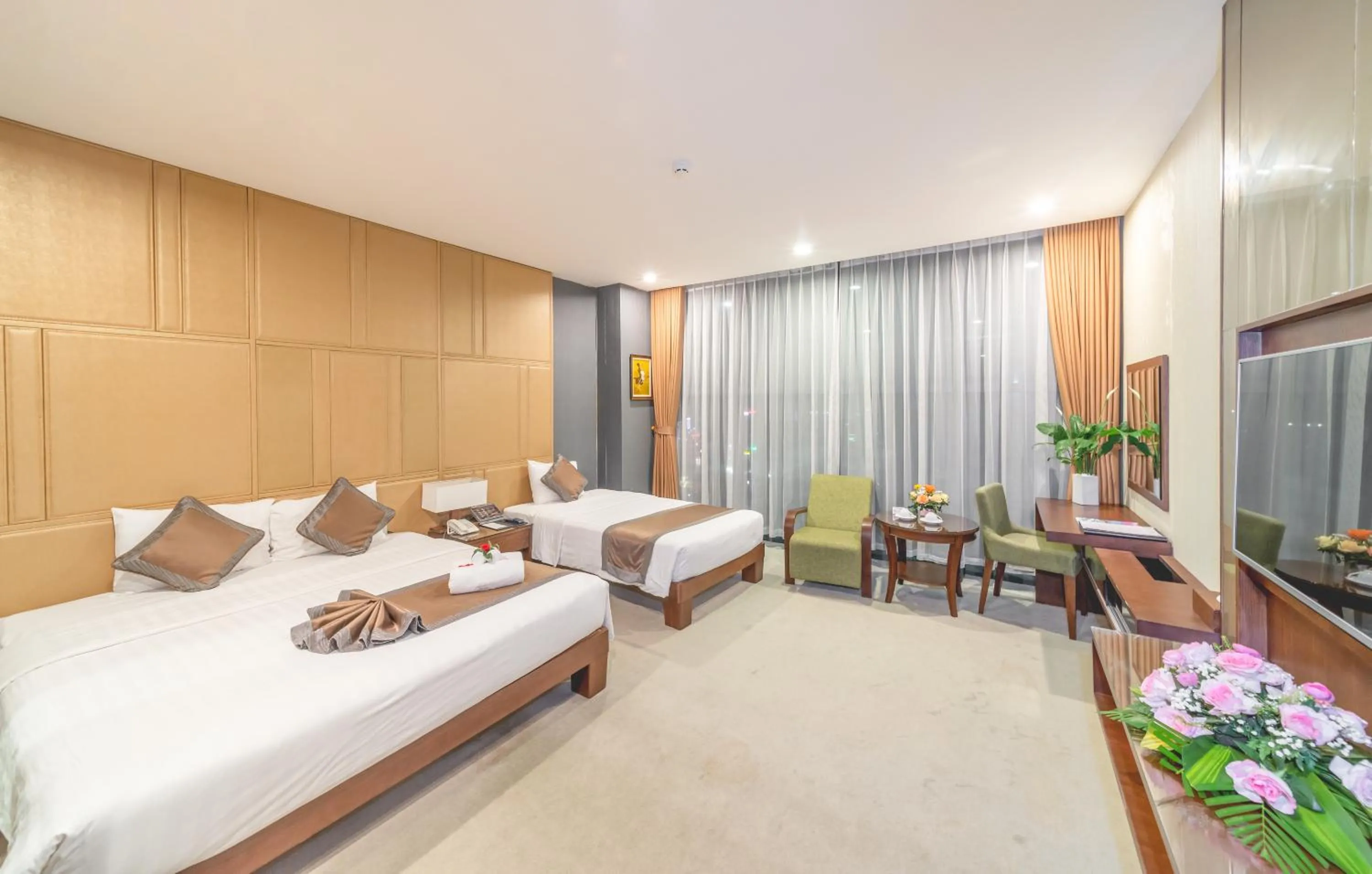 Bed in Bien Bac Hotel