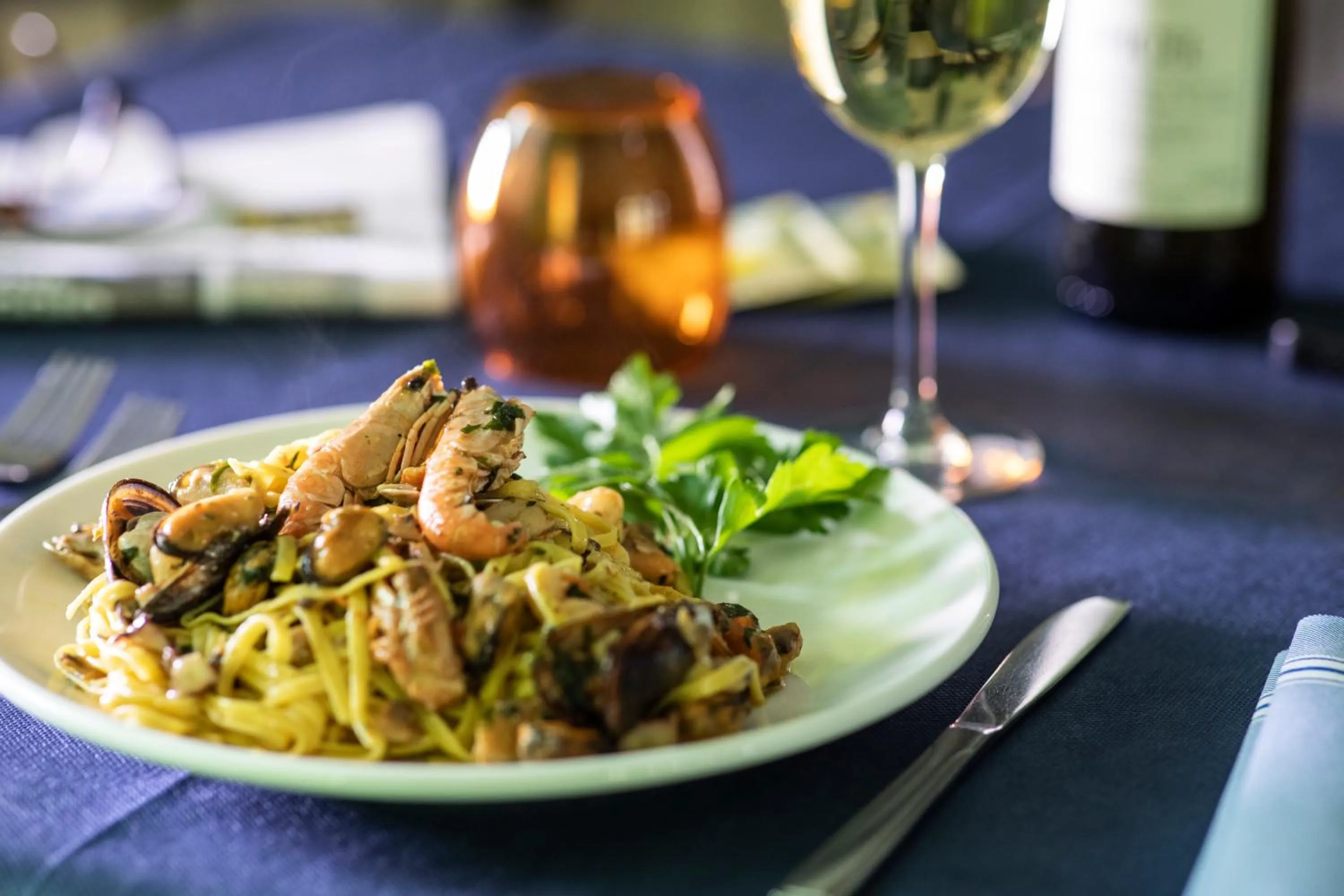 Restaurant/places to eat in Amadei Hotel Blumen