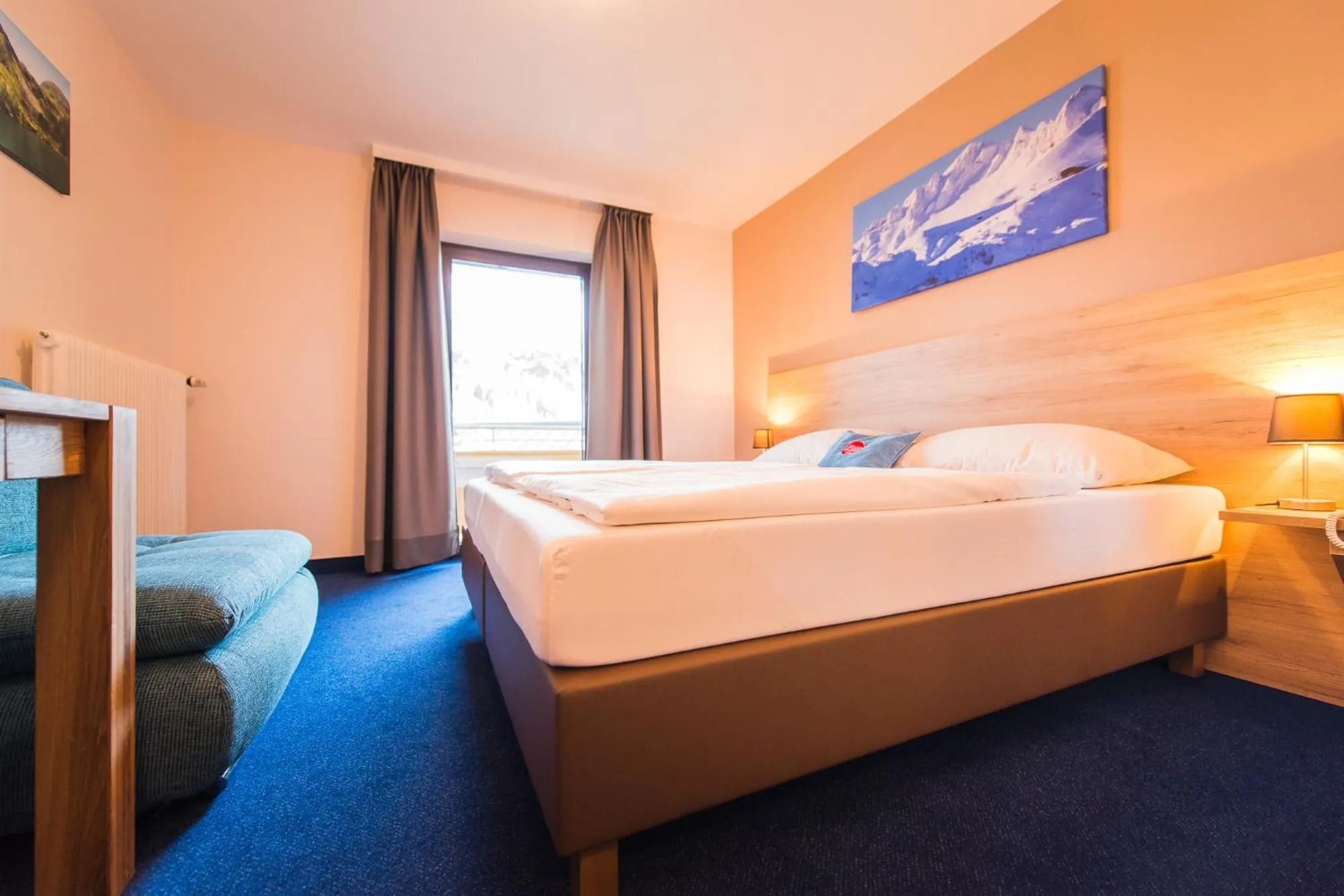 Bed in Hotel Mosermandl