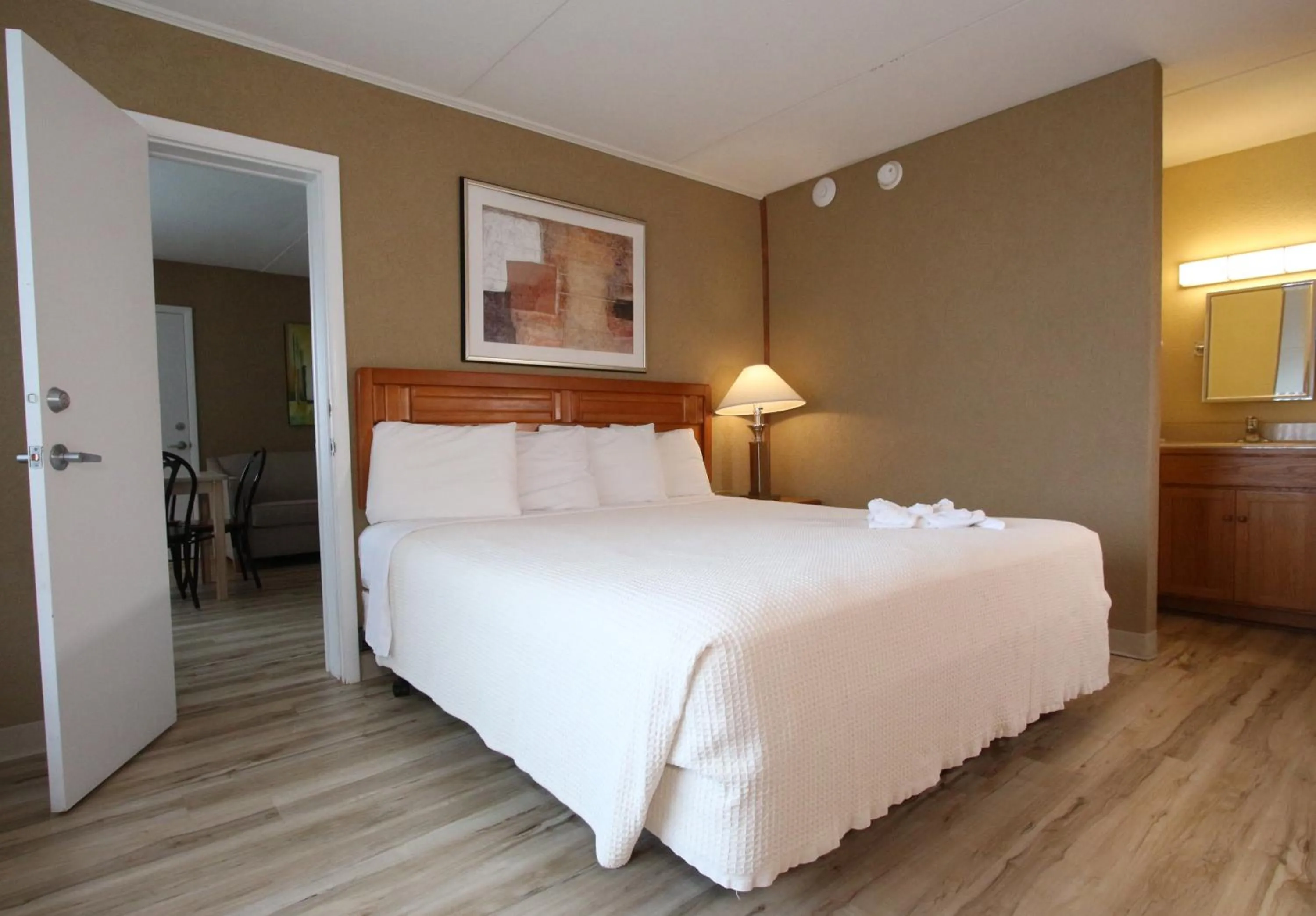 Bed in Crusader Oceanfront Resort