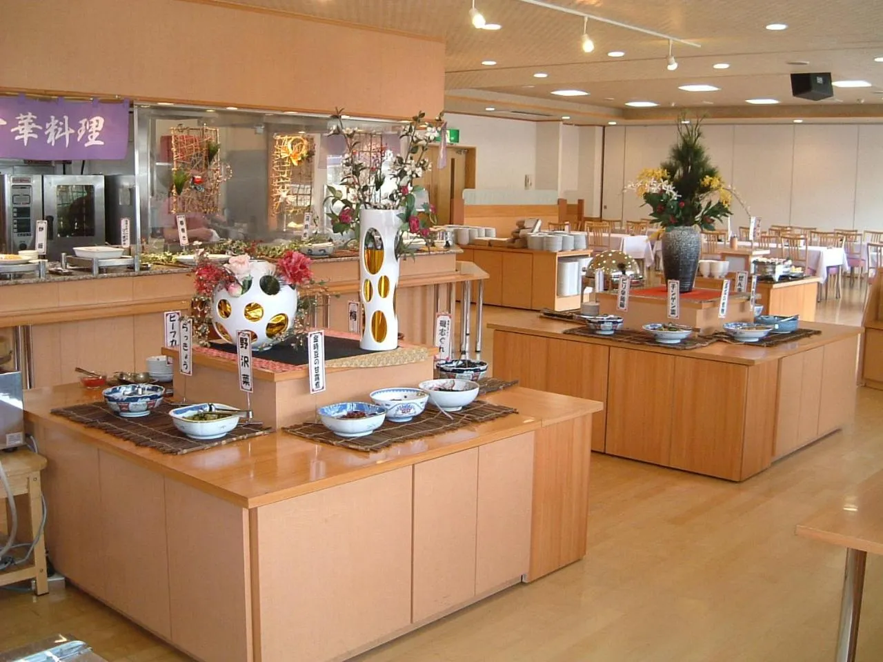 Buffet breakfast in Yuttarino-Sato Inaka