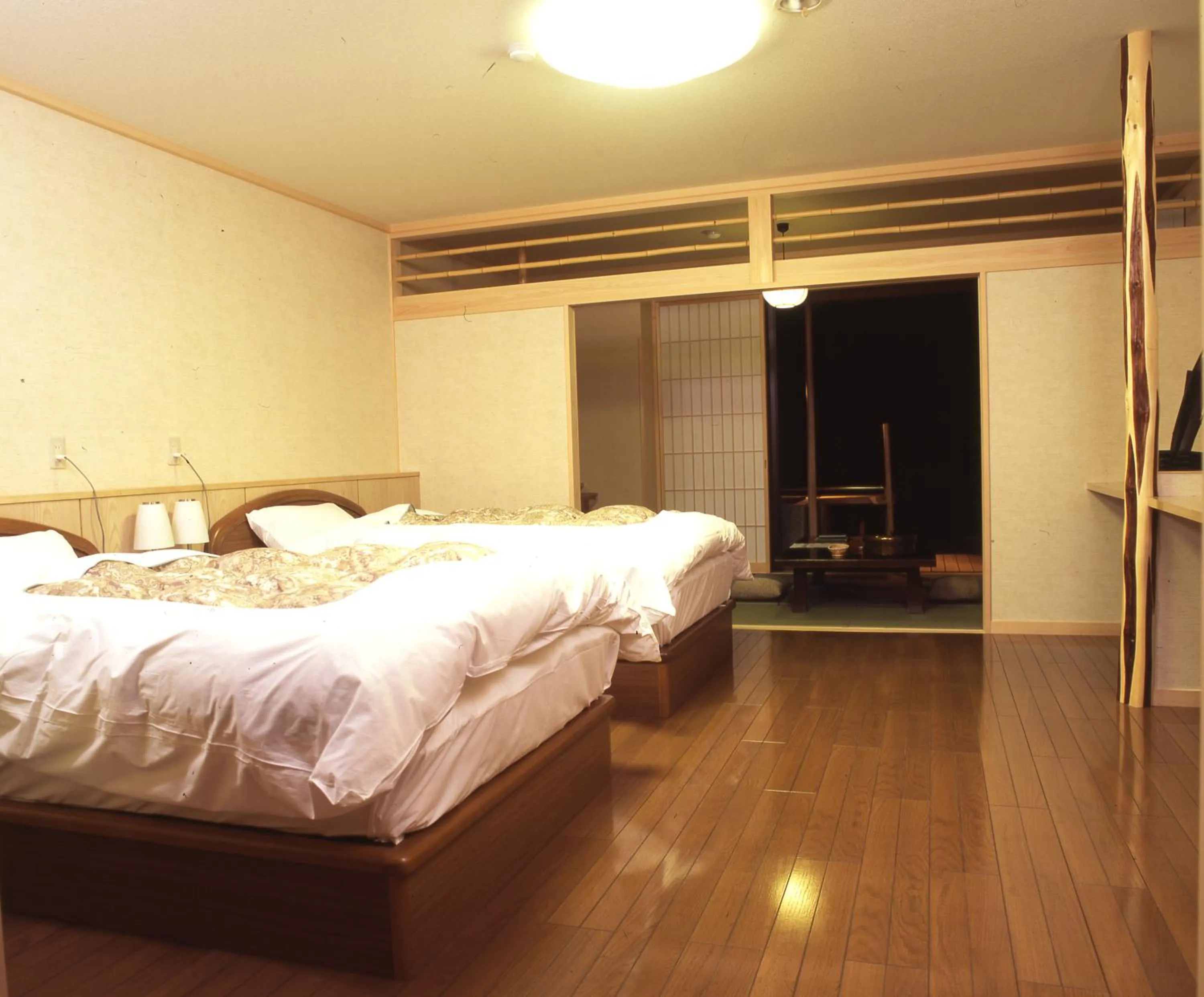 Bed in Oyado Sansui