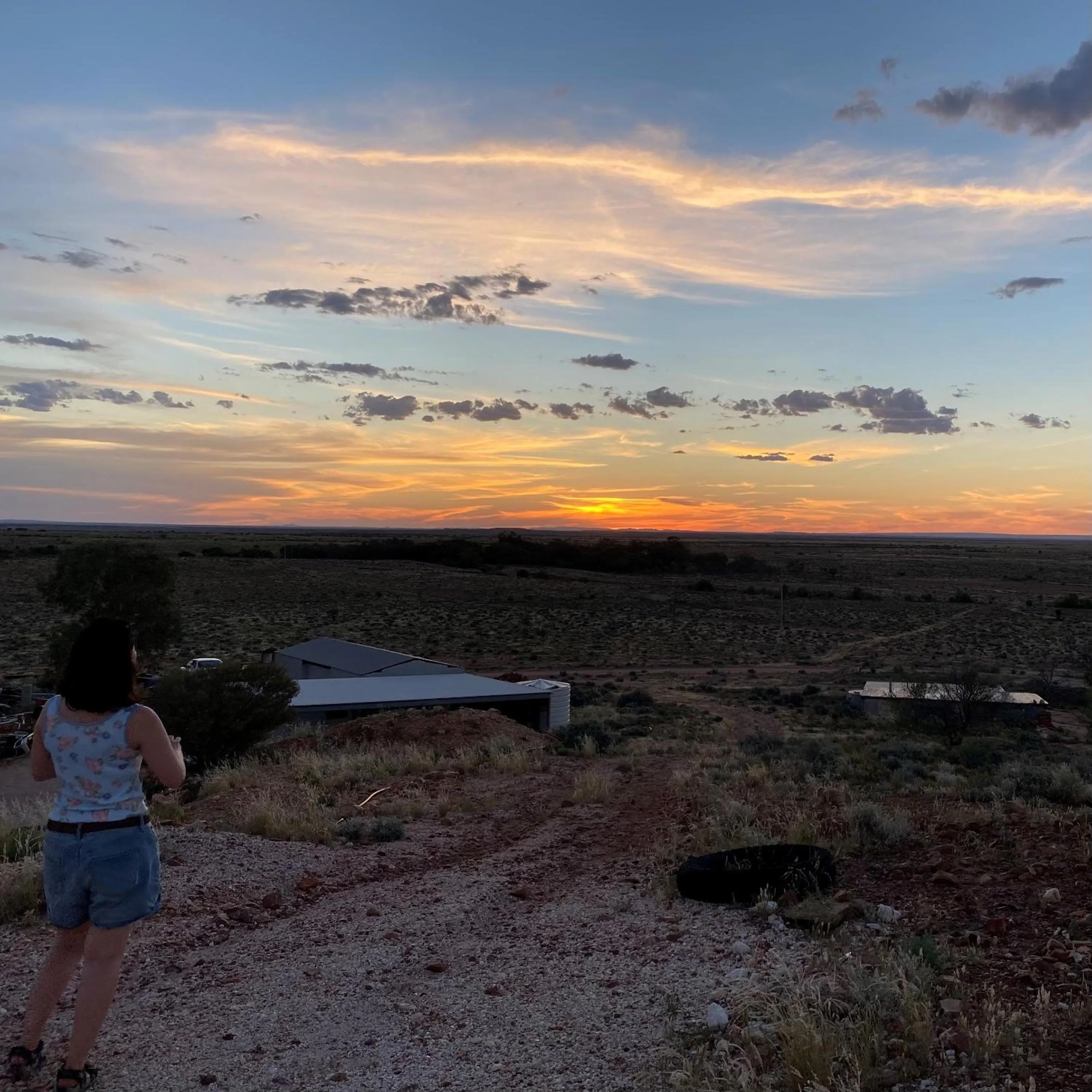 Natural landscape in White Cliffs Underground Motel