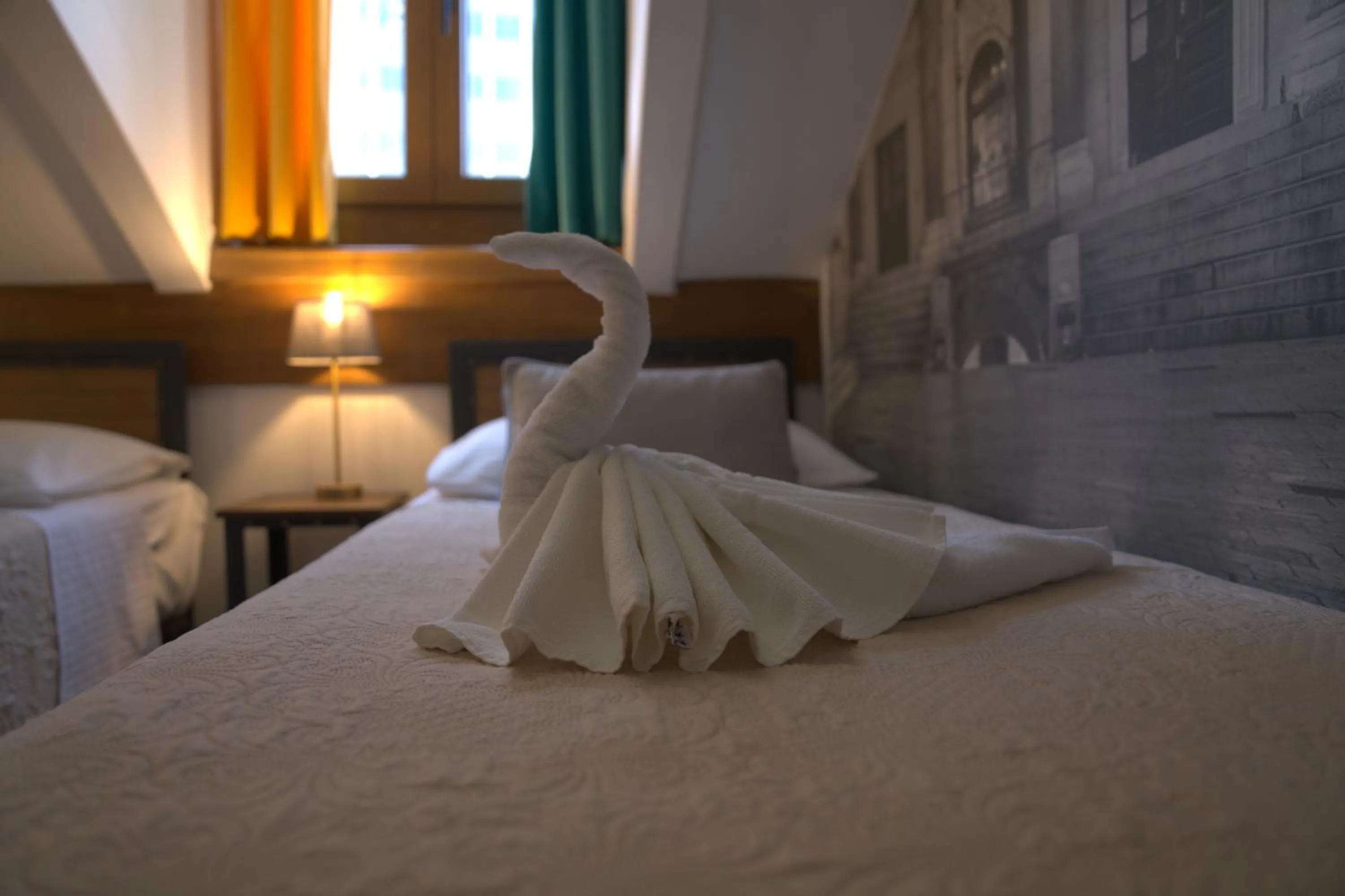 Bed in Hotel Villa Diana