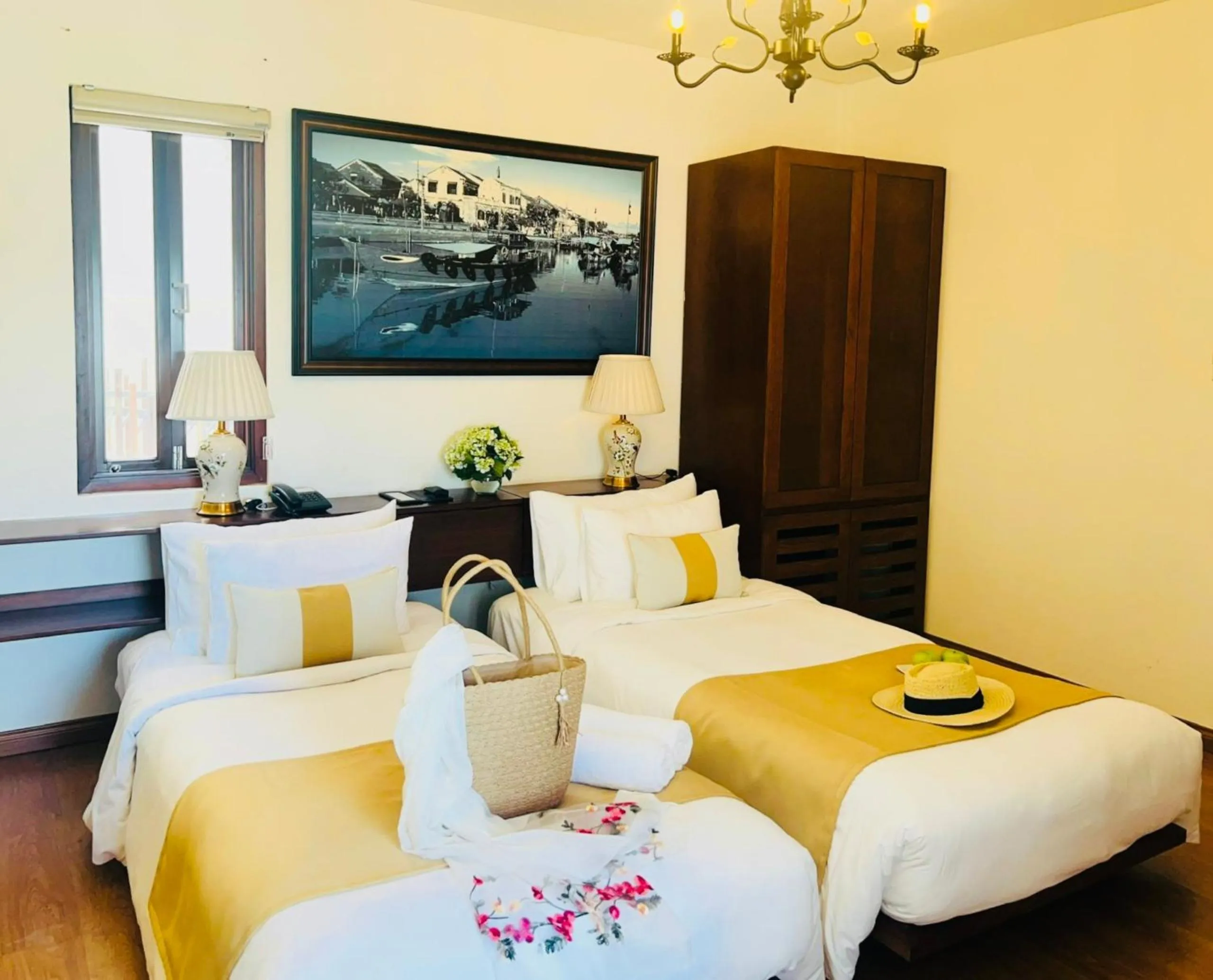 Decorative detail, Bed in Happy Life Memories Hoi An Hotel & Spa