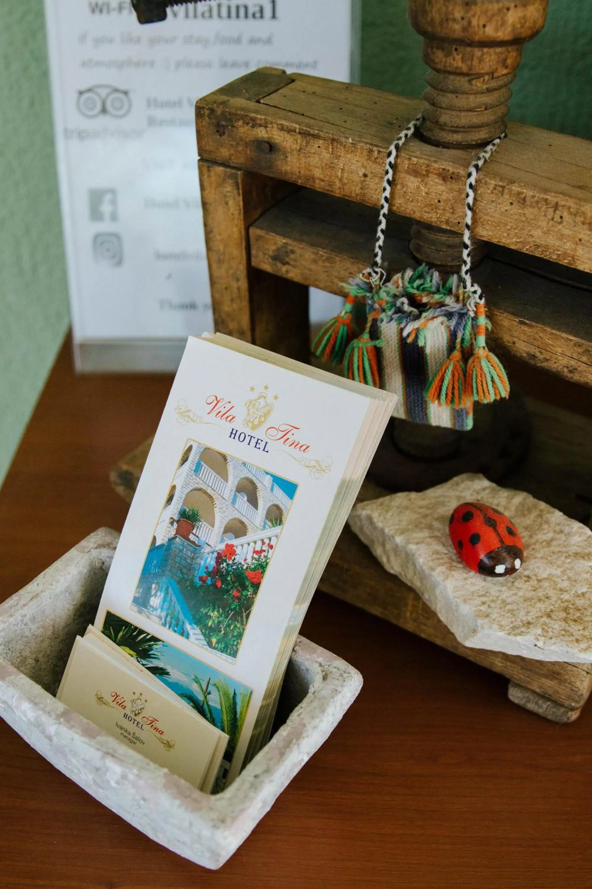 Decorative detail in Hotel Vila Tina