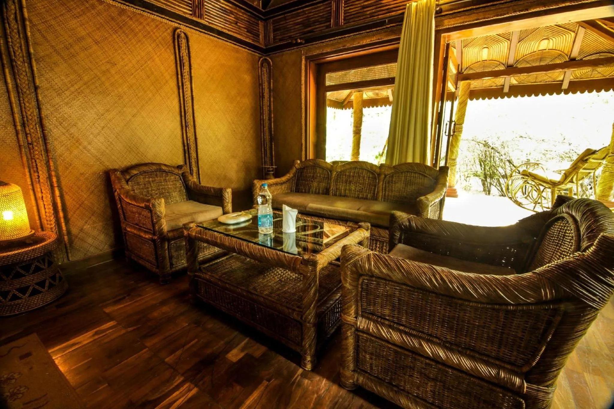 Seating area in Syna Tiger Resort Bandhavgarh