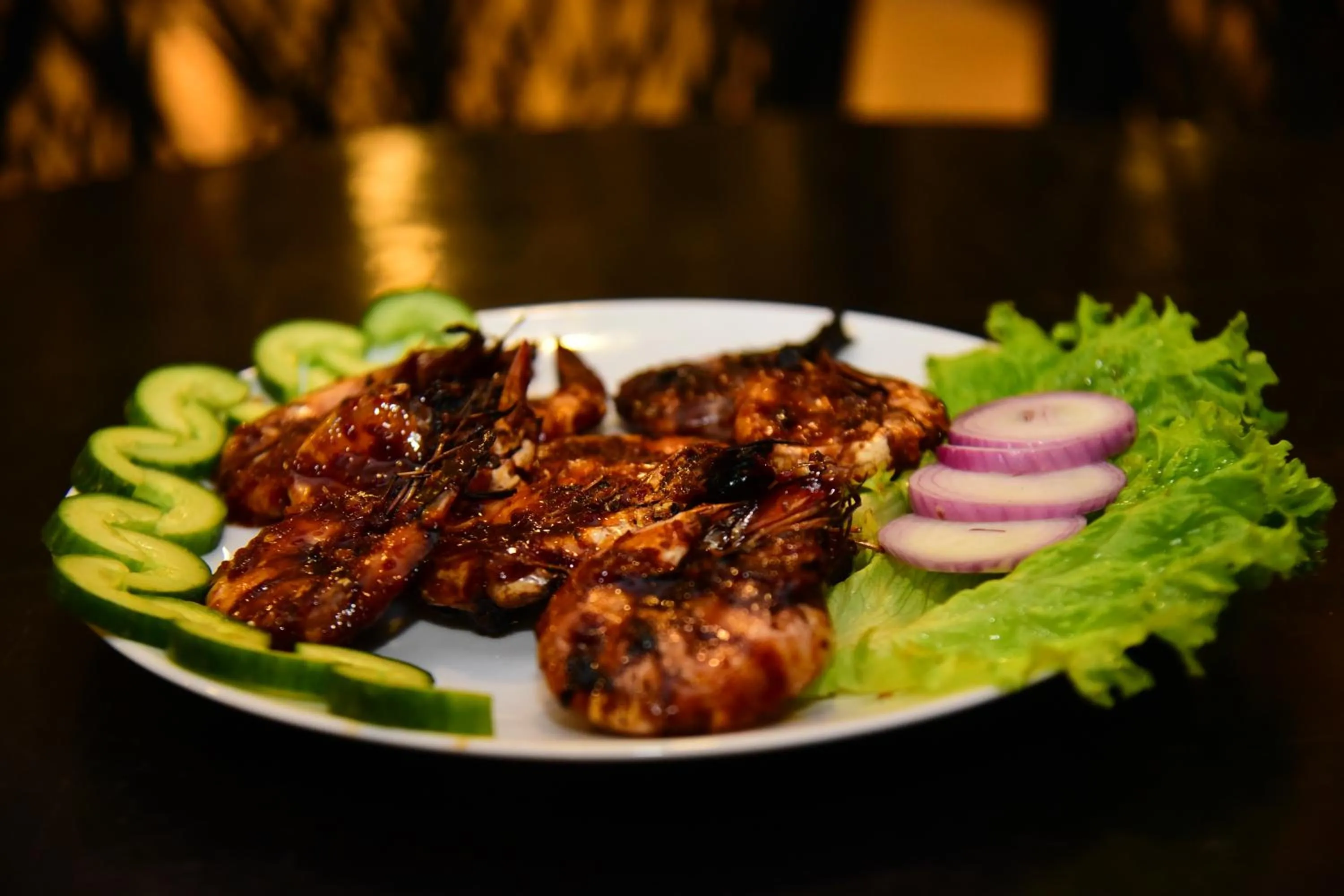 Food in Dinuda Lagoon Hotel