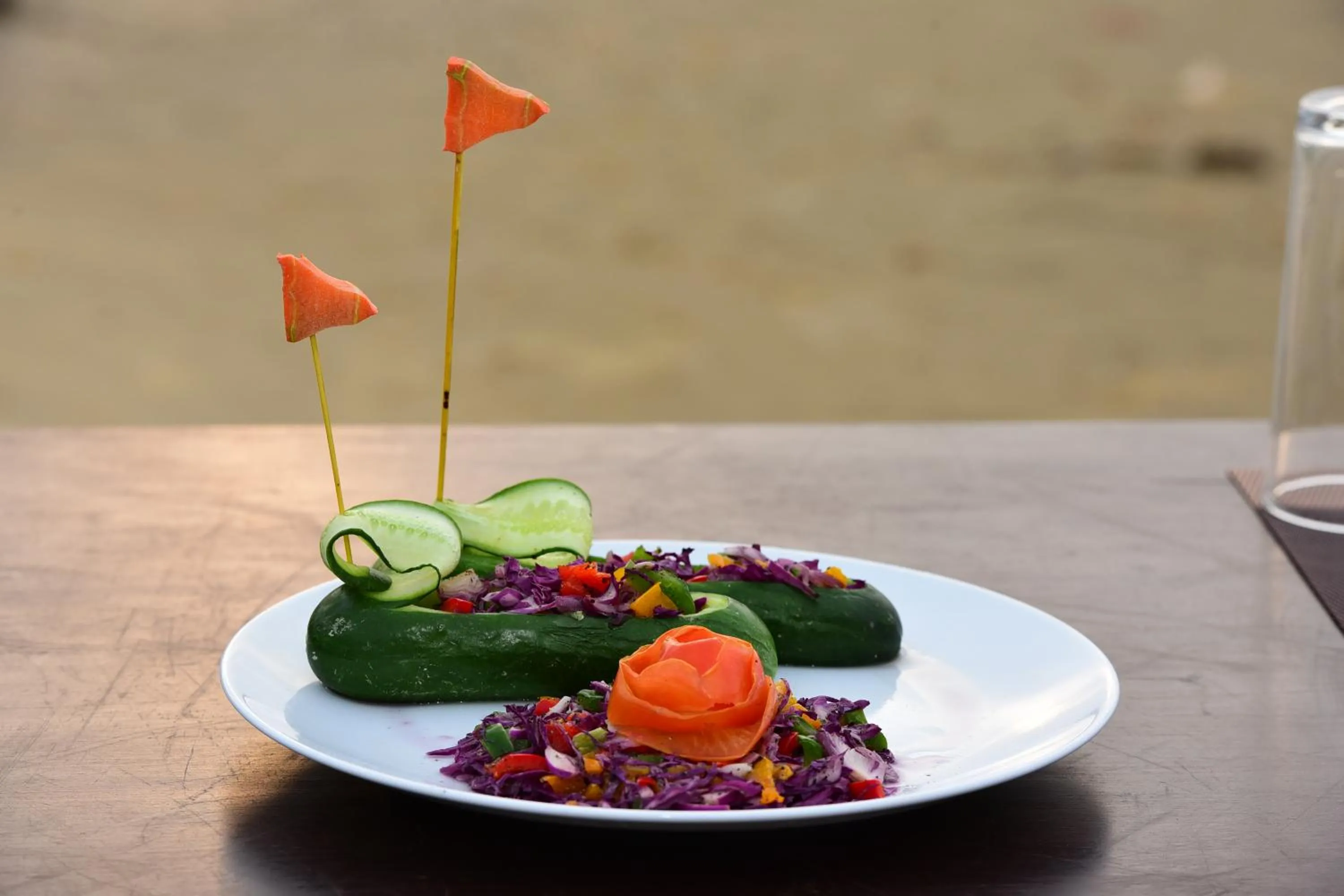 Food in Dinuda Lagoon Hotel