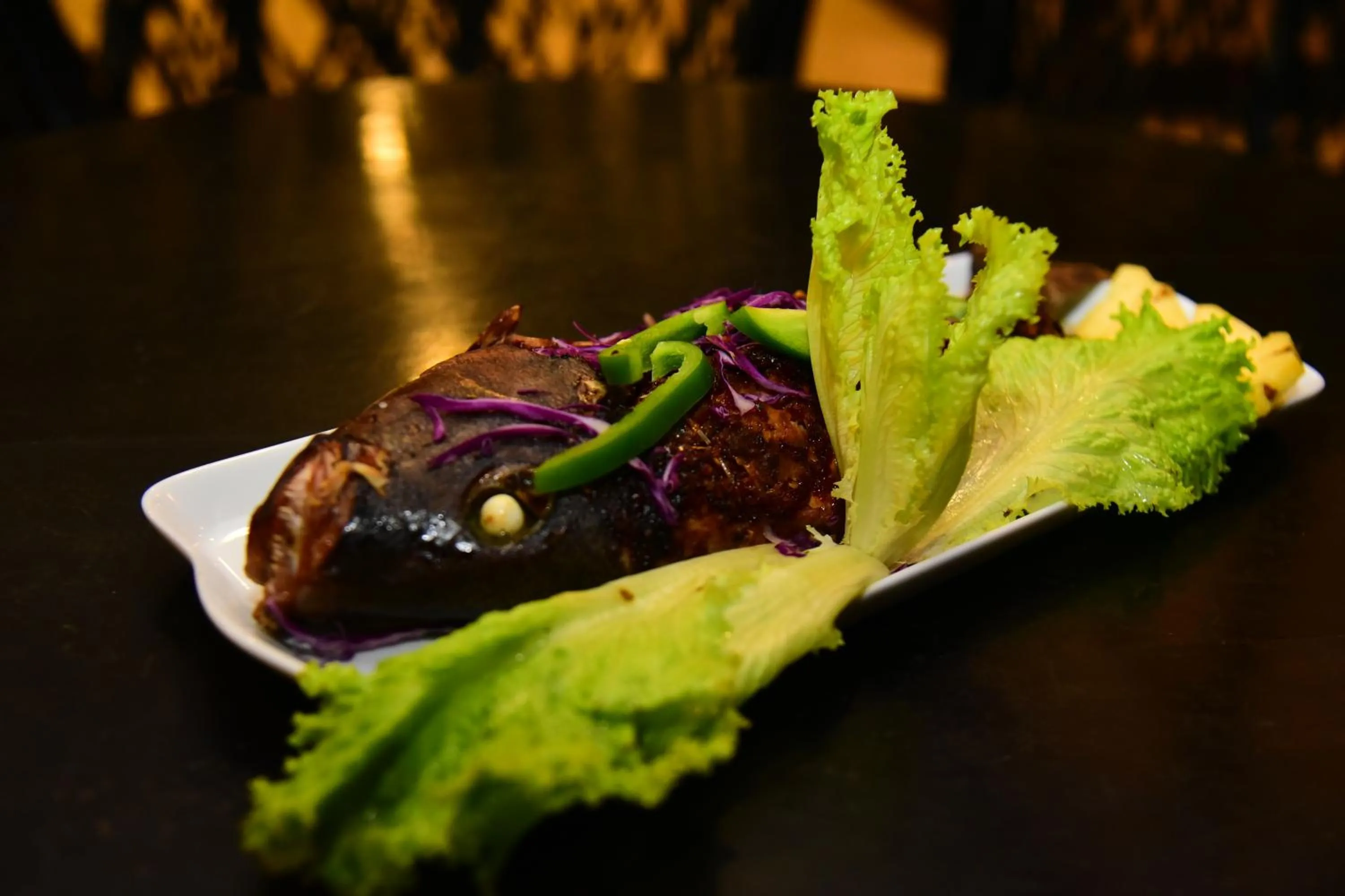 Food in Dinuda Lagoon Hotel