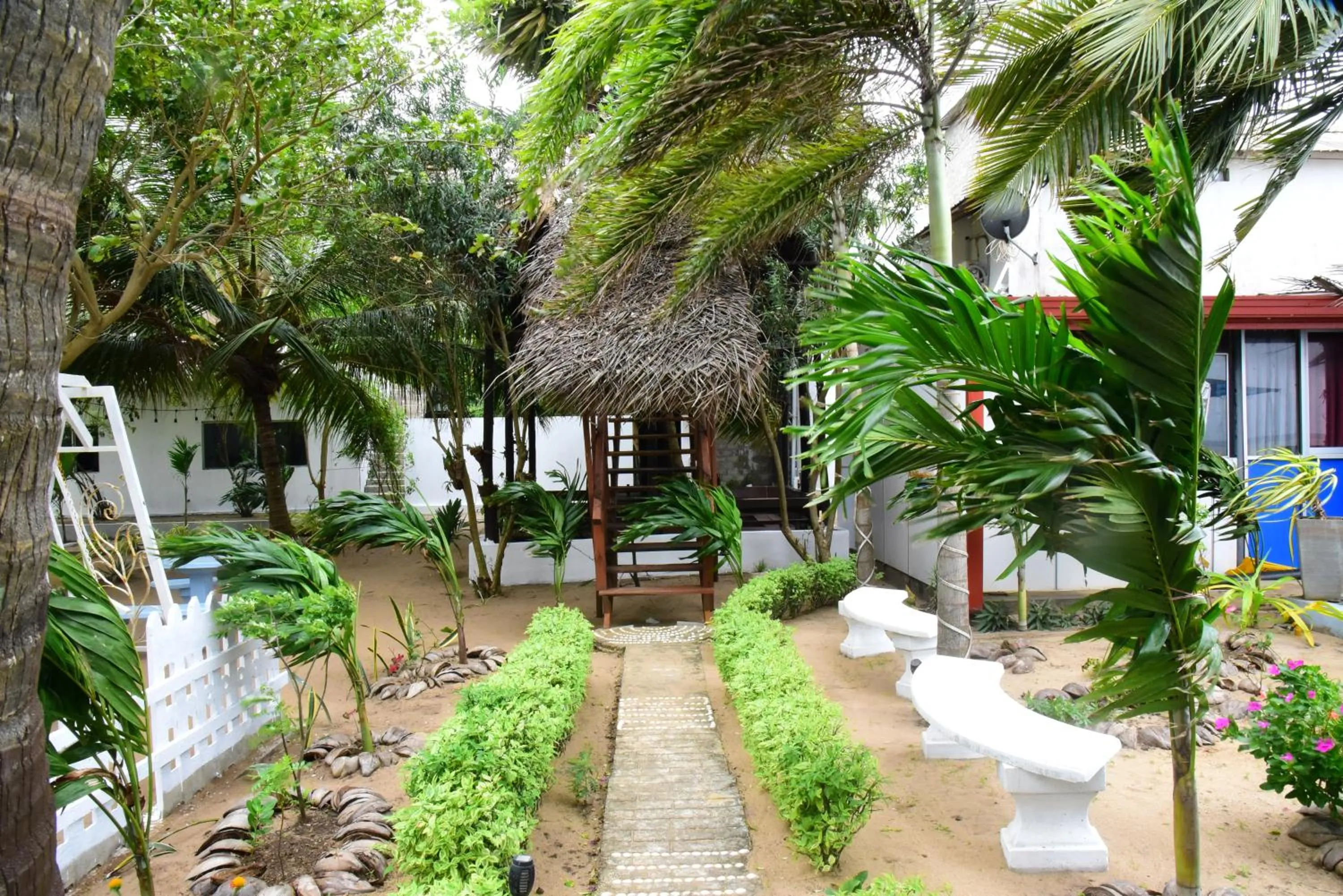 Property building in Dinuda Lagoon Hotel