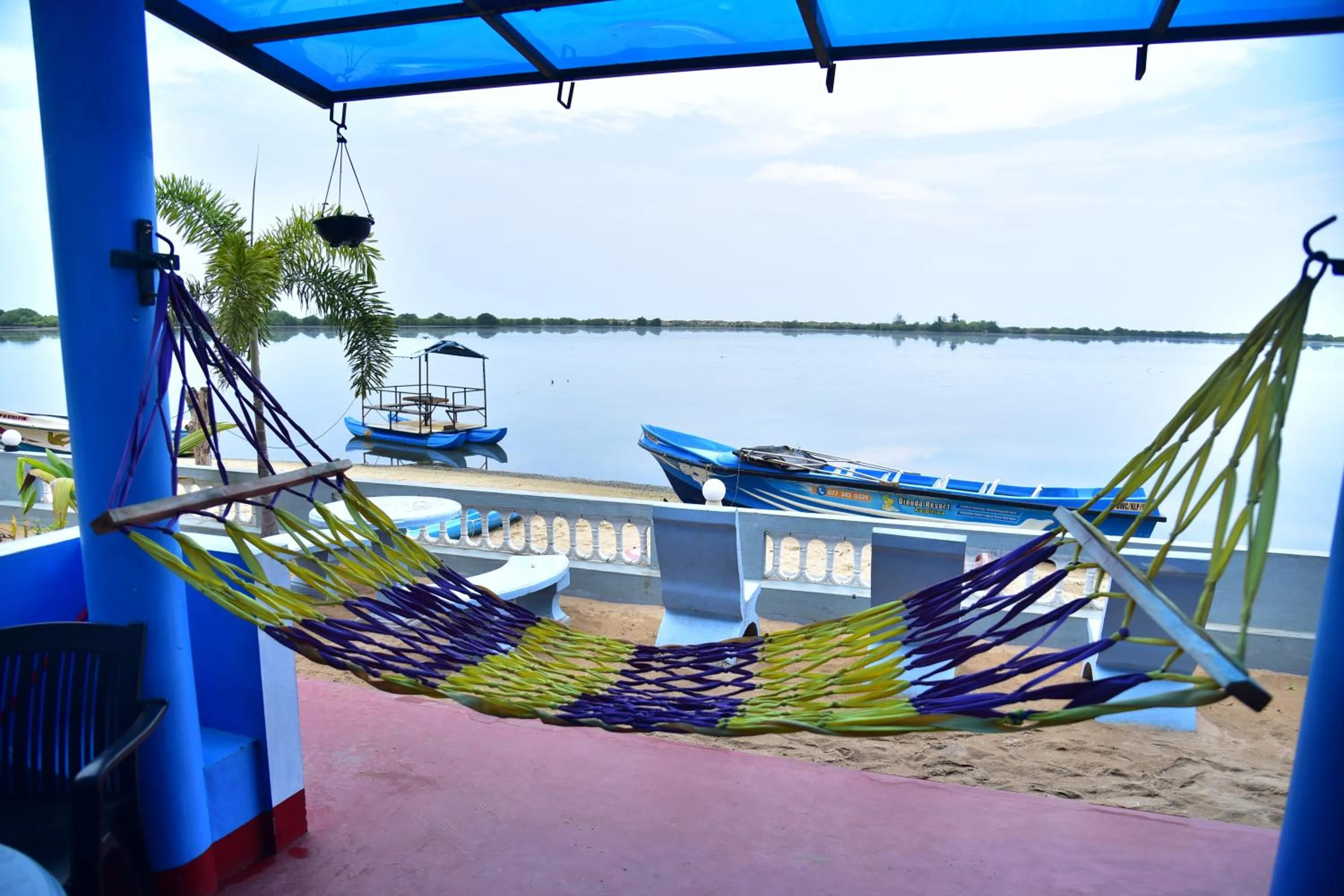 Seating area in Dinuda Lagoon Hotel