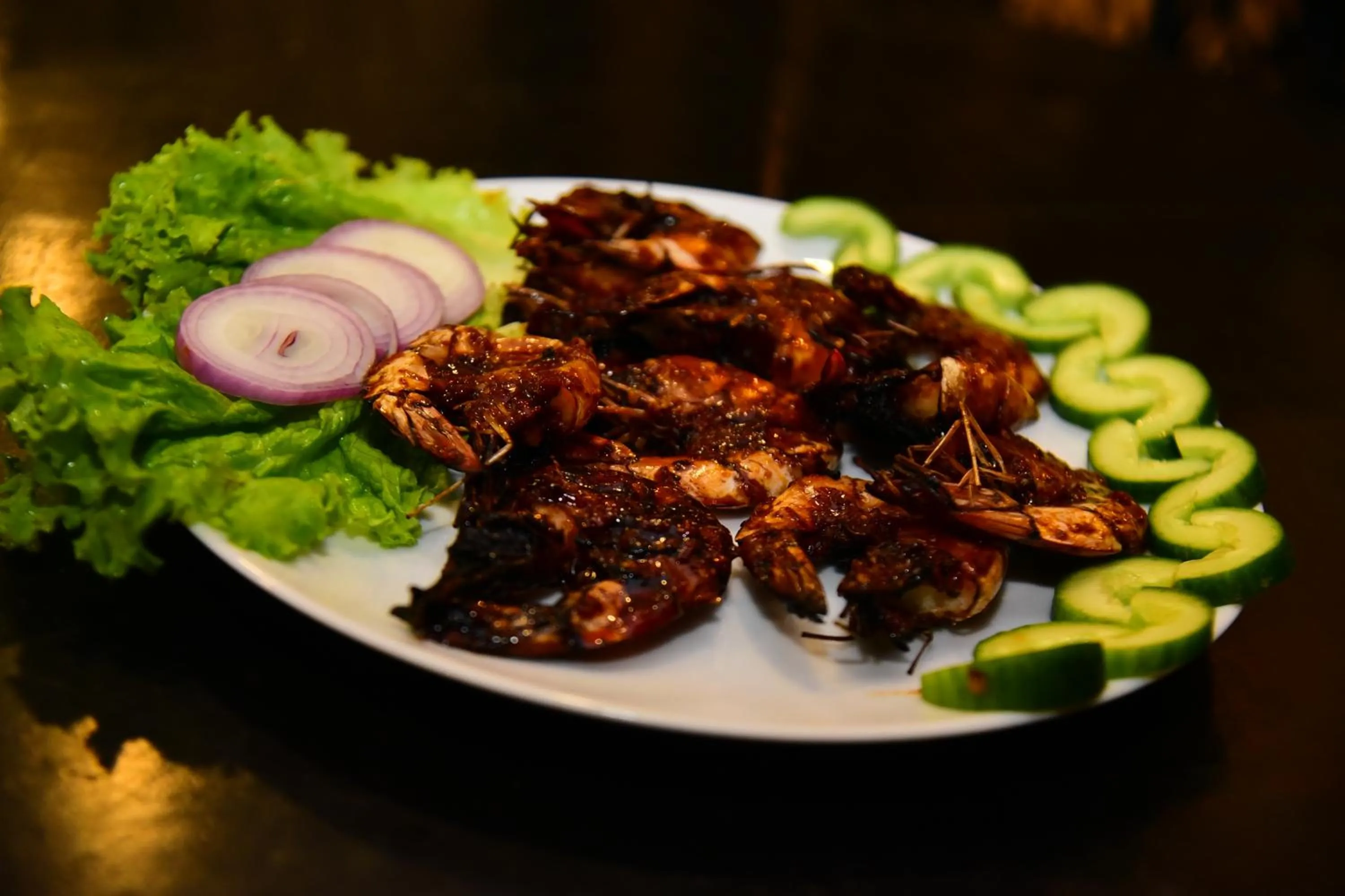 Food in Dinuda Lagoon Hotel