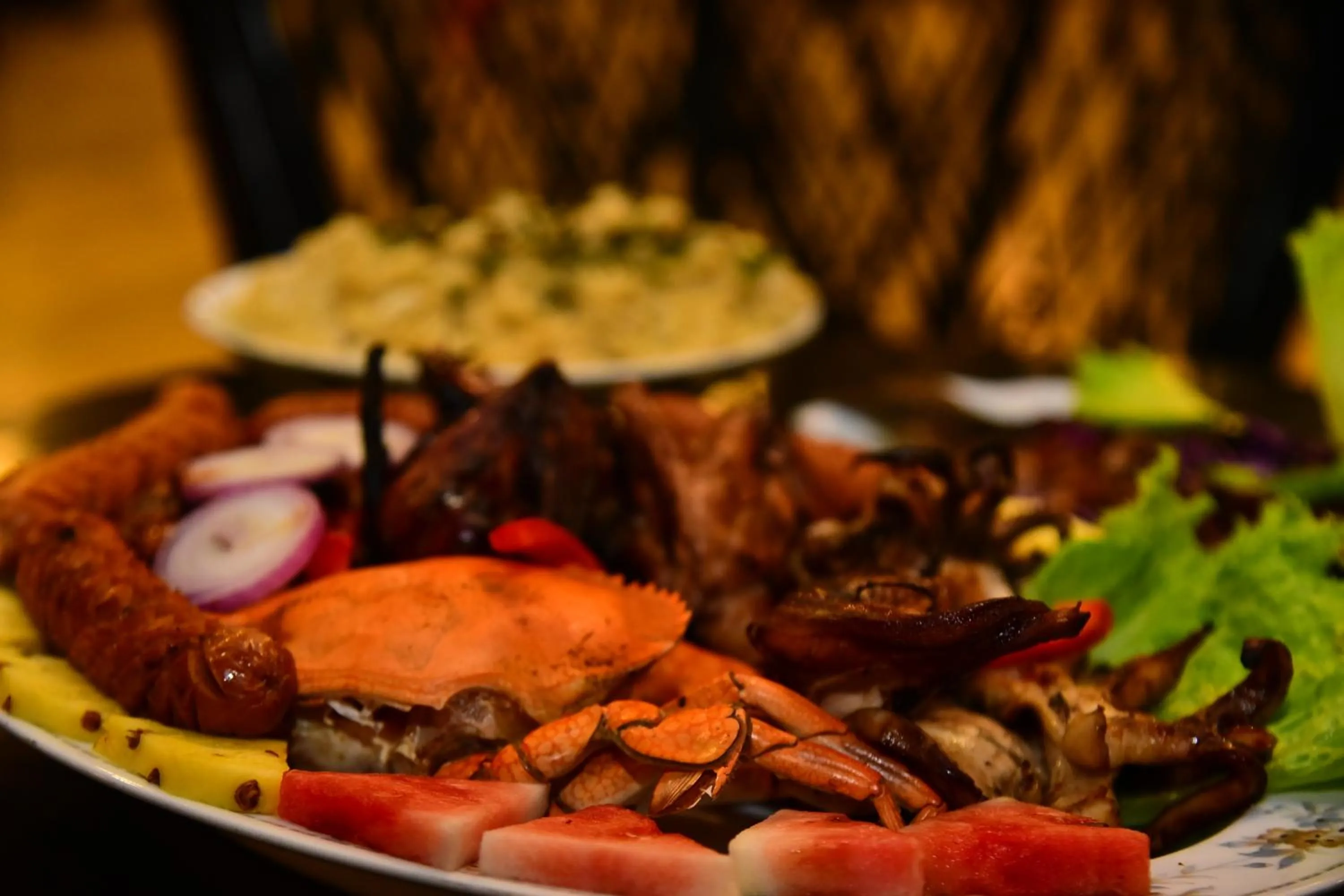 Food in Dinuda Lagoon Hotel