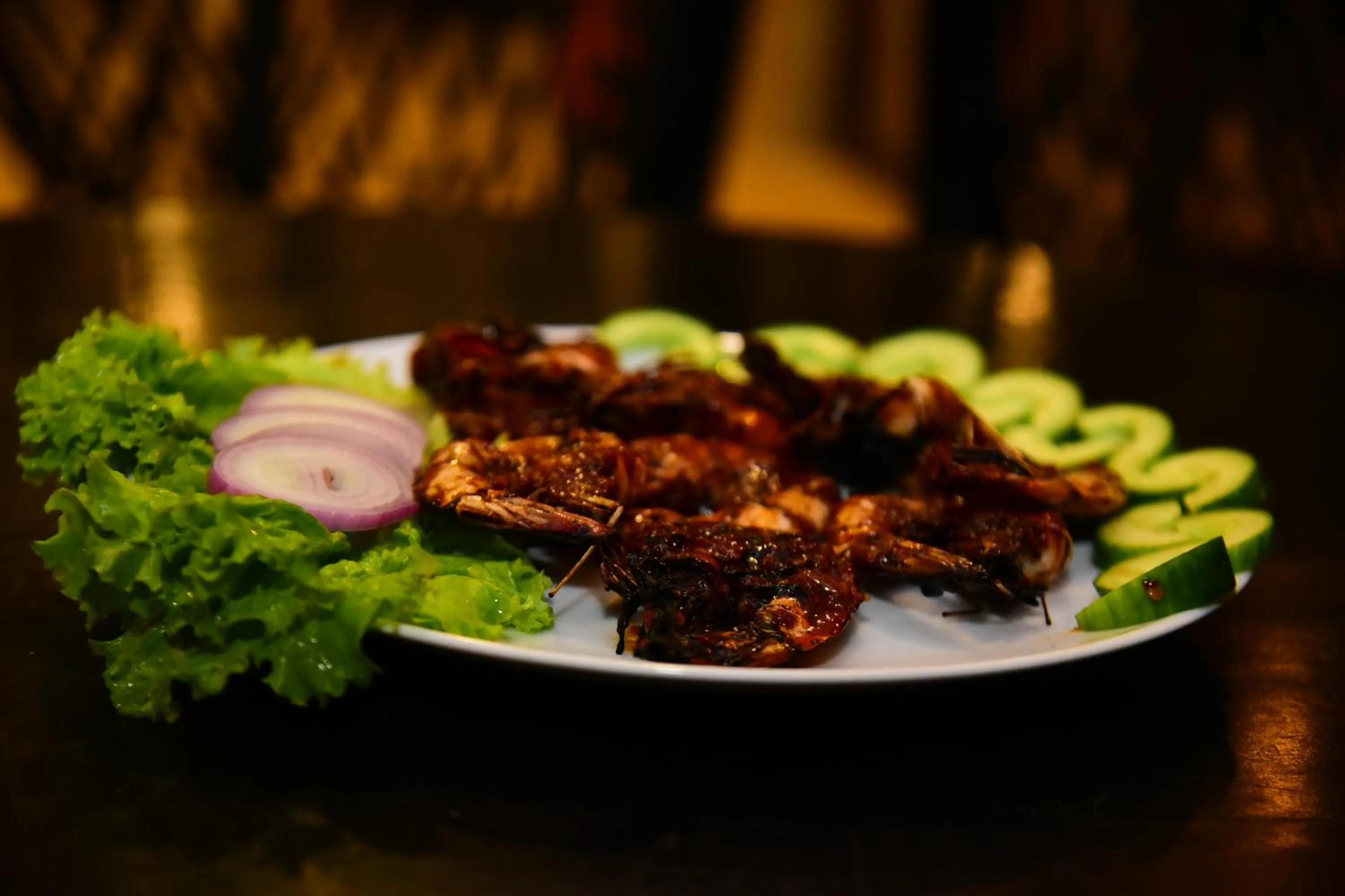 Food in Dinuda Lagoon Hotel