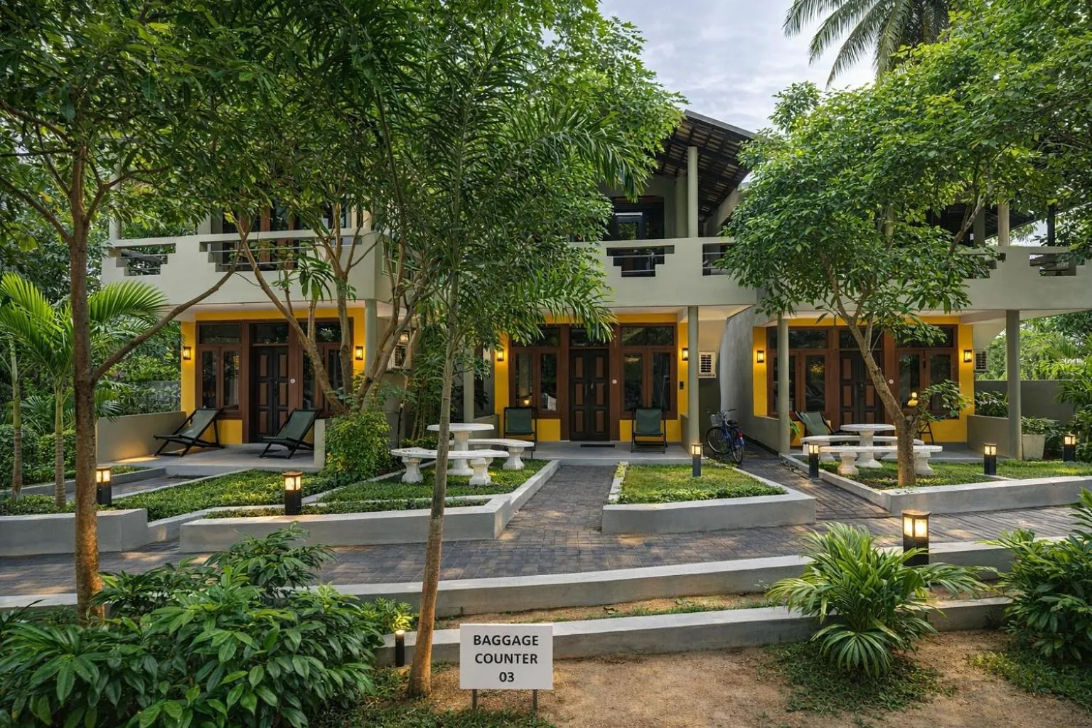Property building in Dinuda Lagoon Hotel