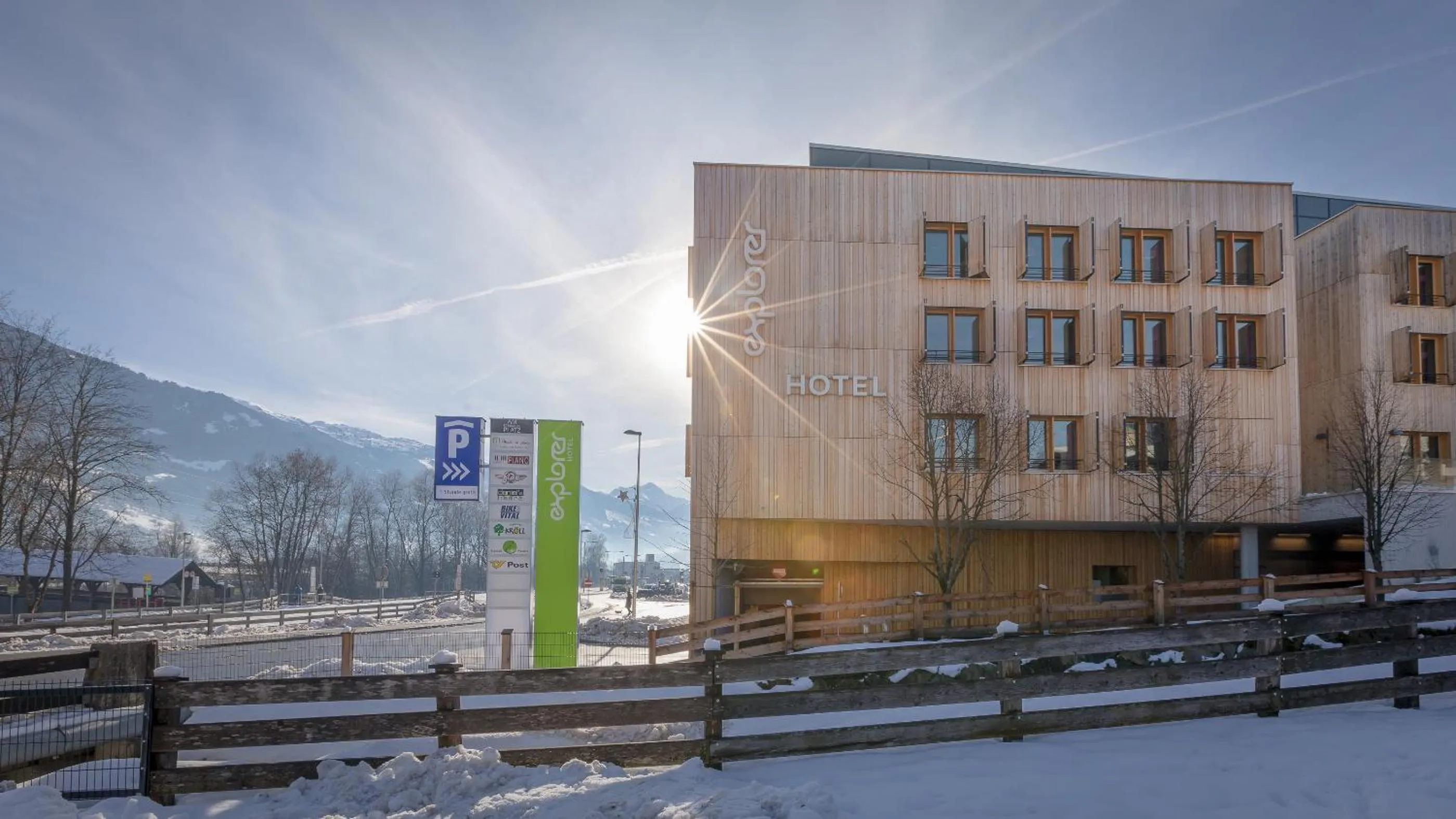 Facade/entrance in Explorer Hotel Zillertal
