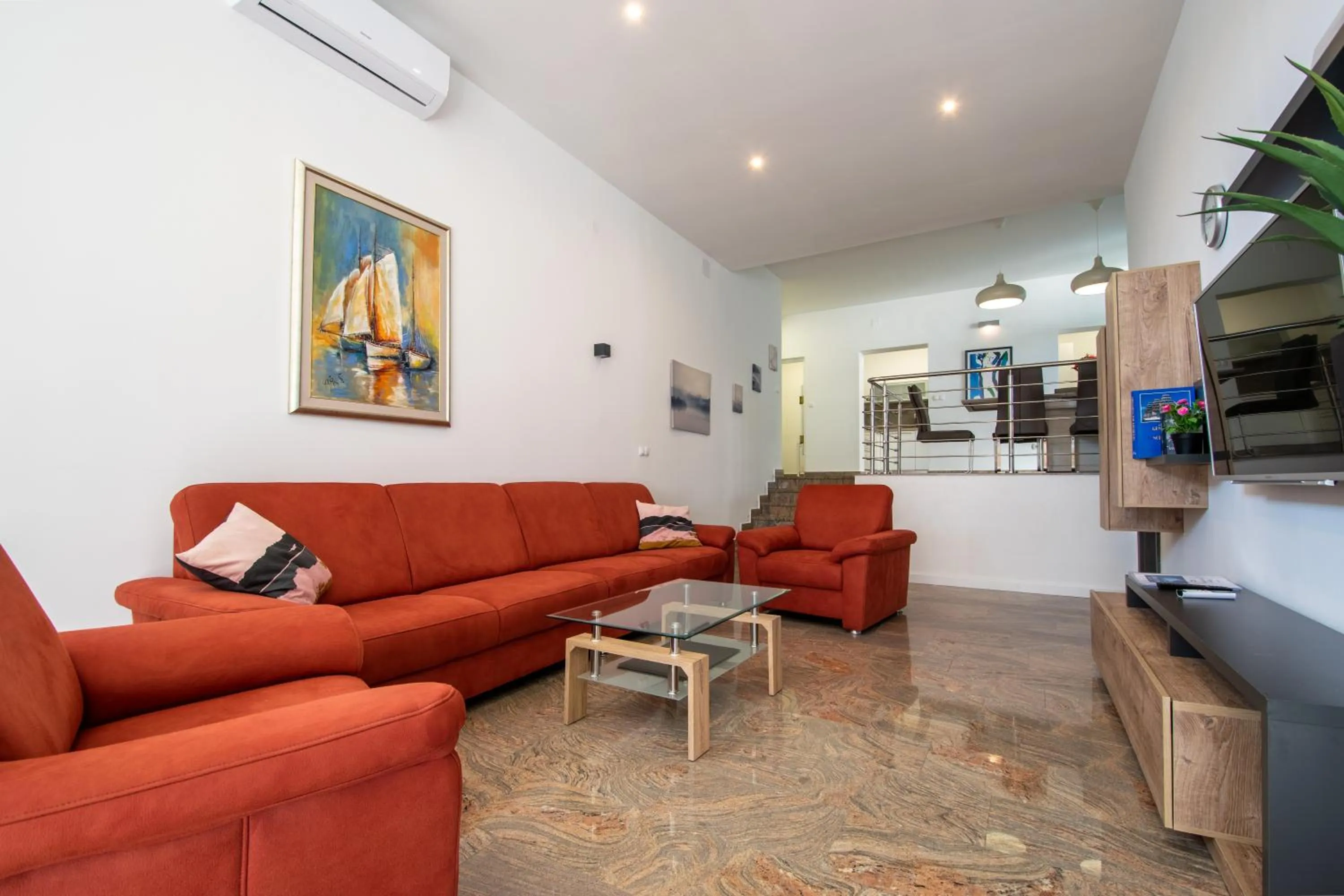 Living room in Apartments Lantina