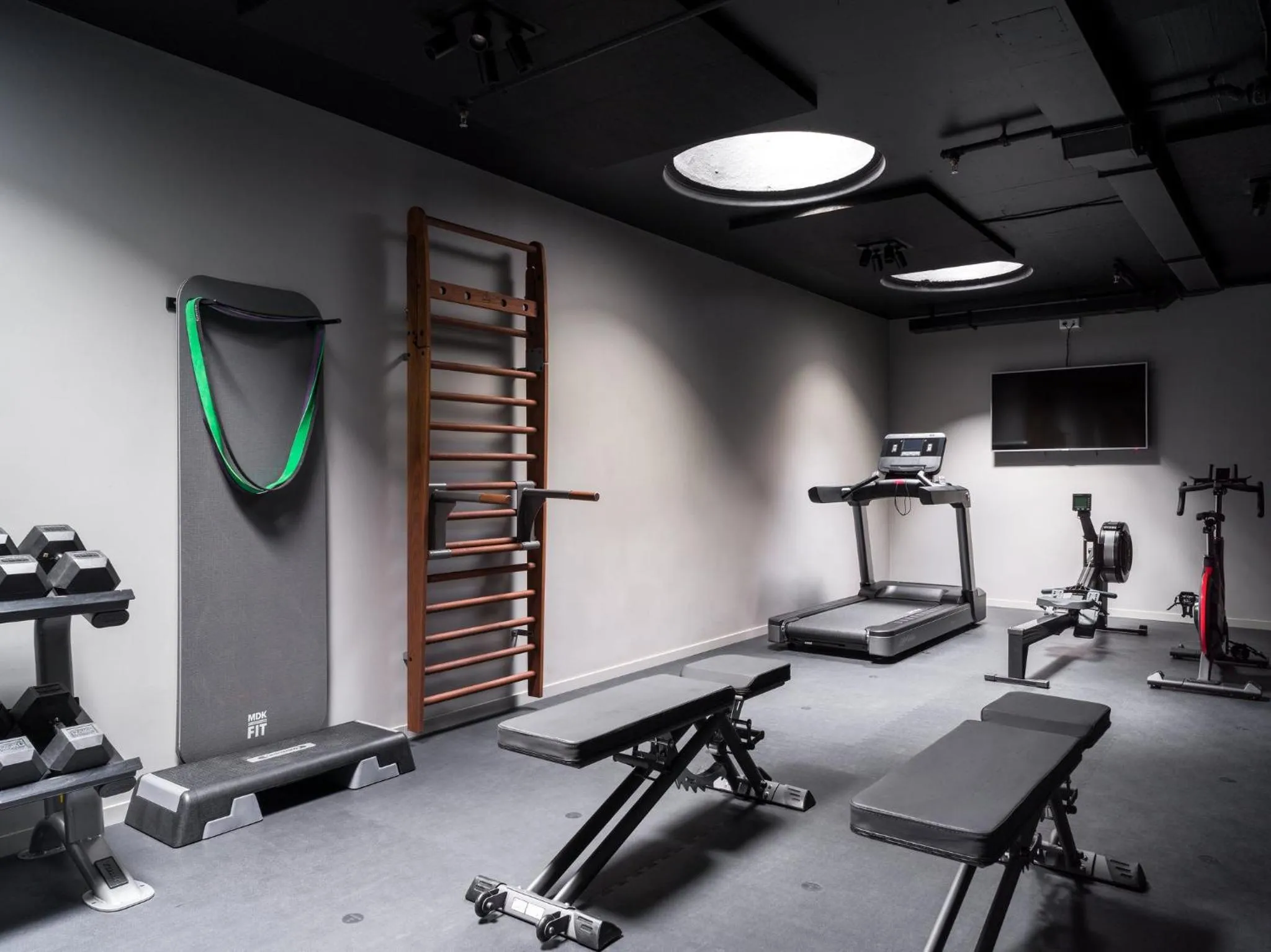 Fitness centre/facilities in Sand Hotel by Keahotels