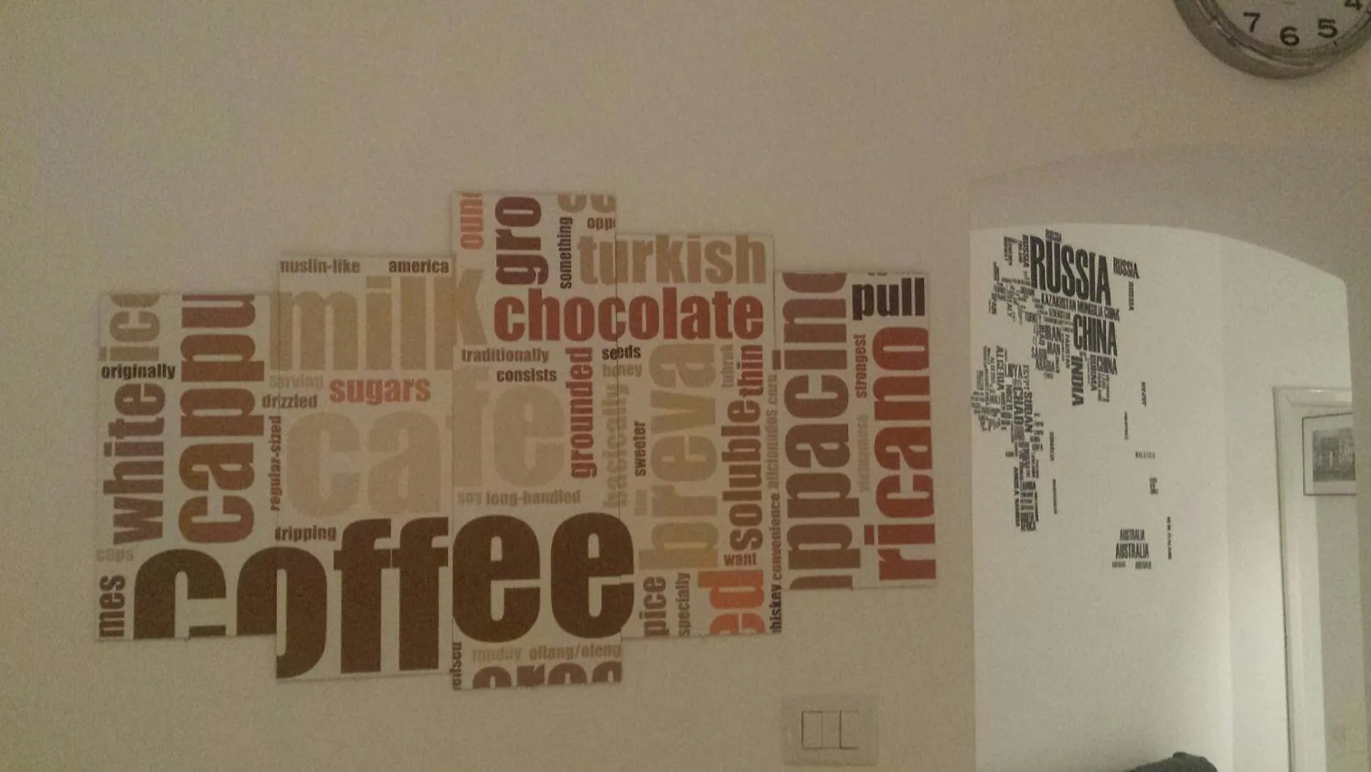 Text overlay in Alessi Suites & Studio