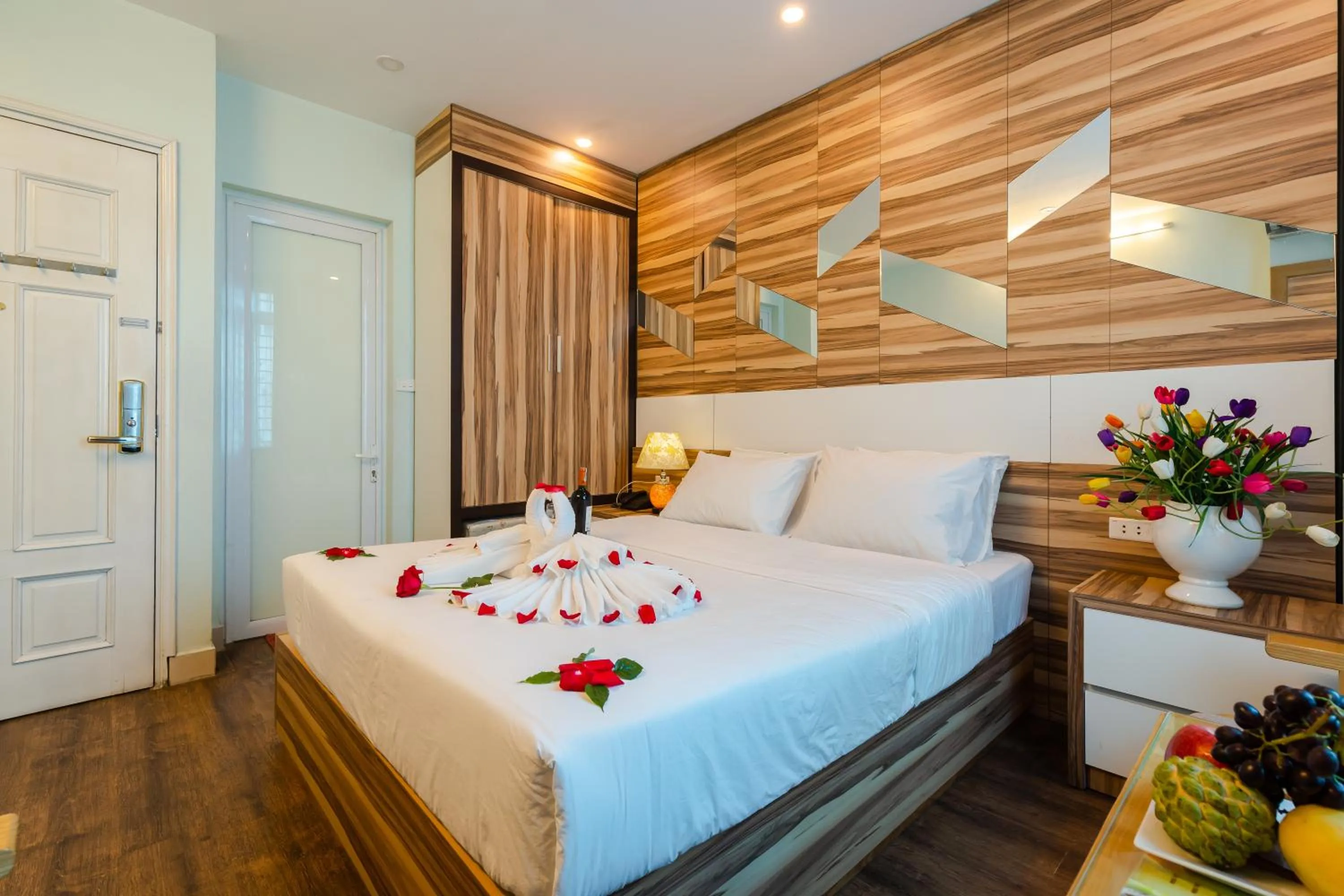 Bed in An Phú Hà Nội Hotel & Spa - Mỹ Đình