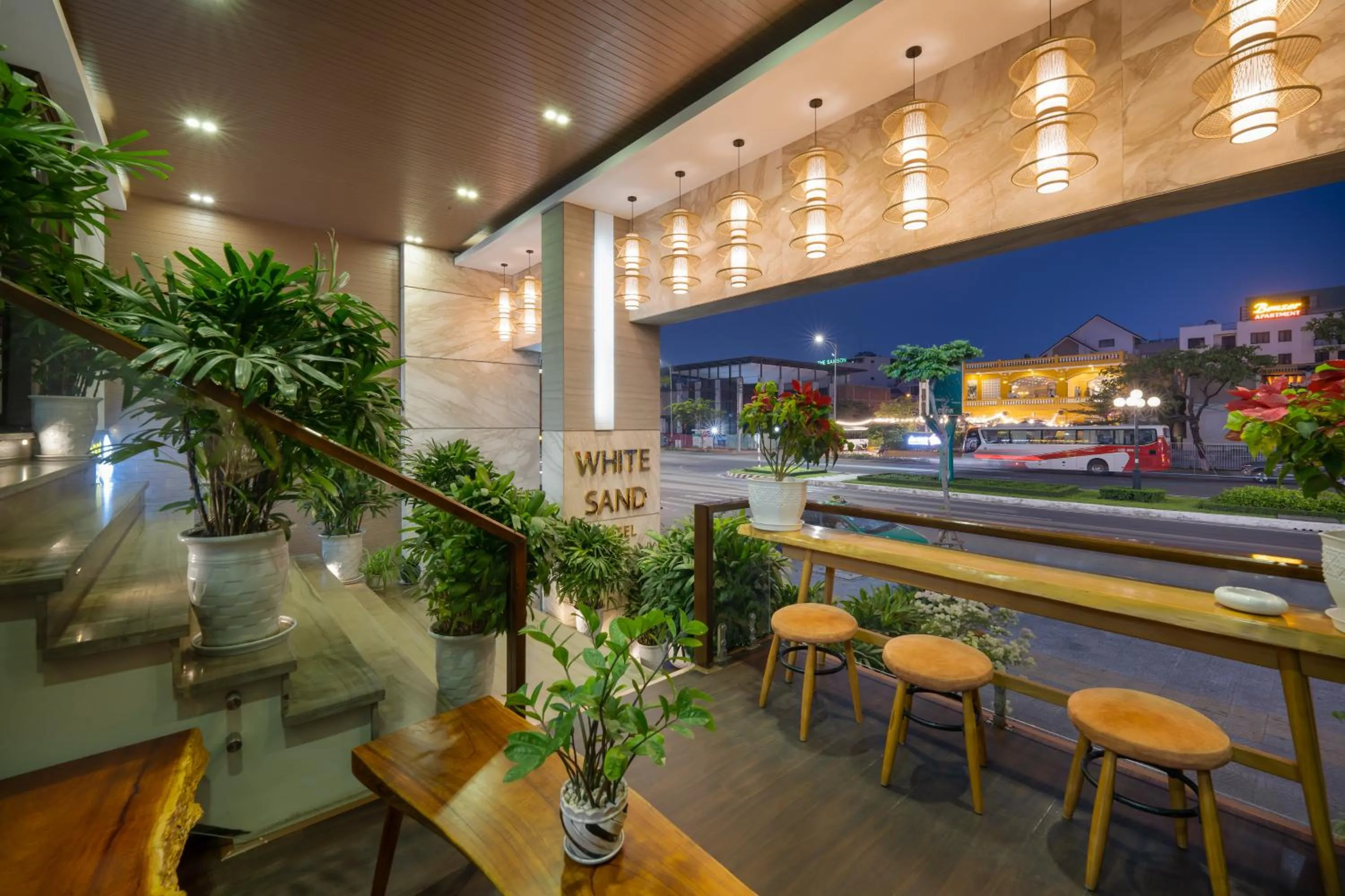 Seating area in White Sand Boutique Hotel