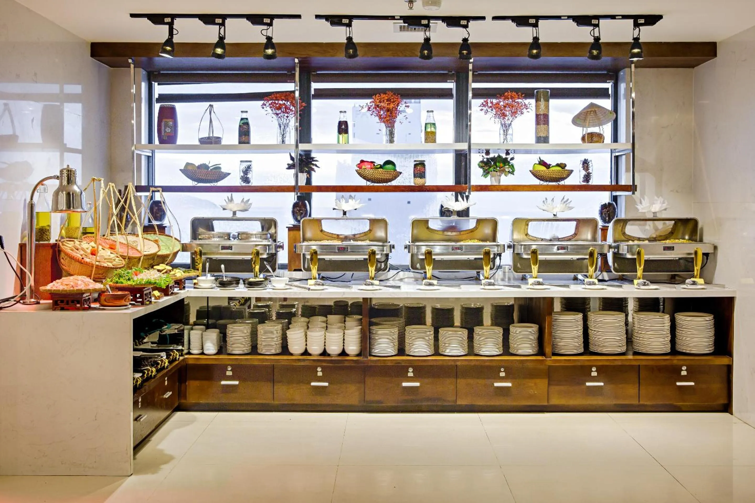 Buffet breakfast in White Sand Boutique Hotel