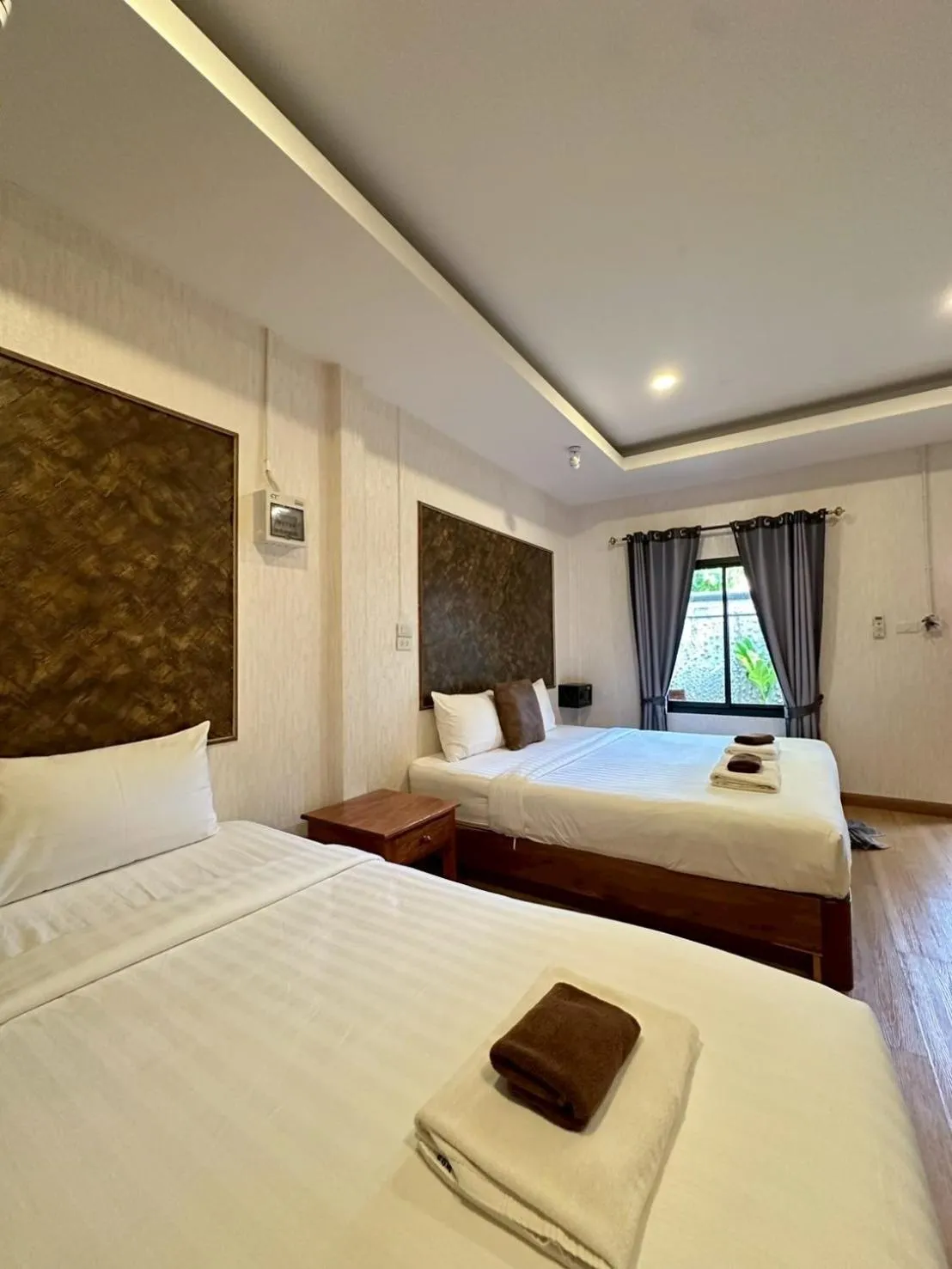 Bed in Klongdao Sunset Villa