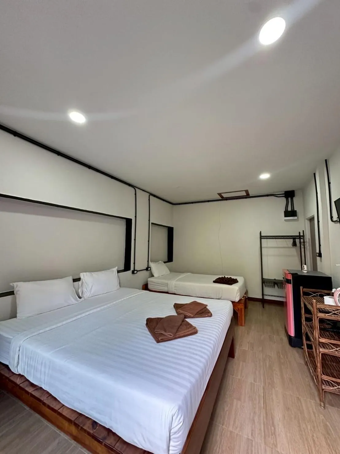 Bed in Klongdao Sunset Villa