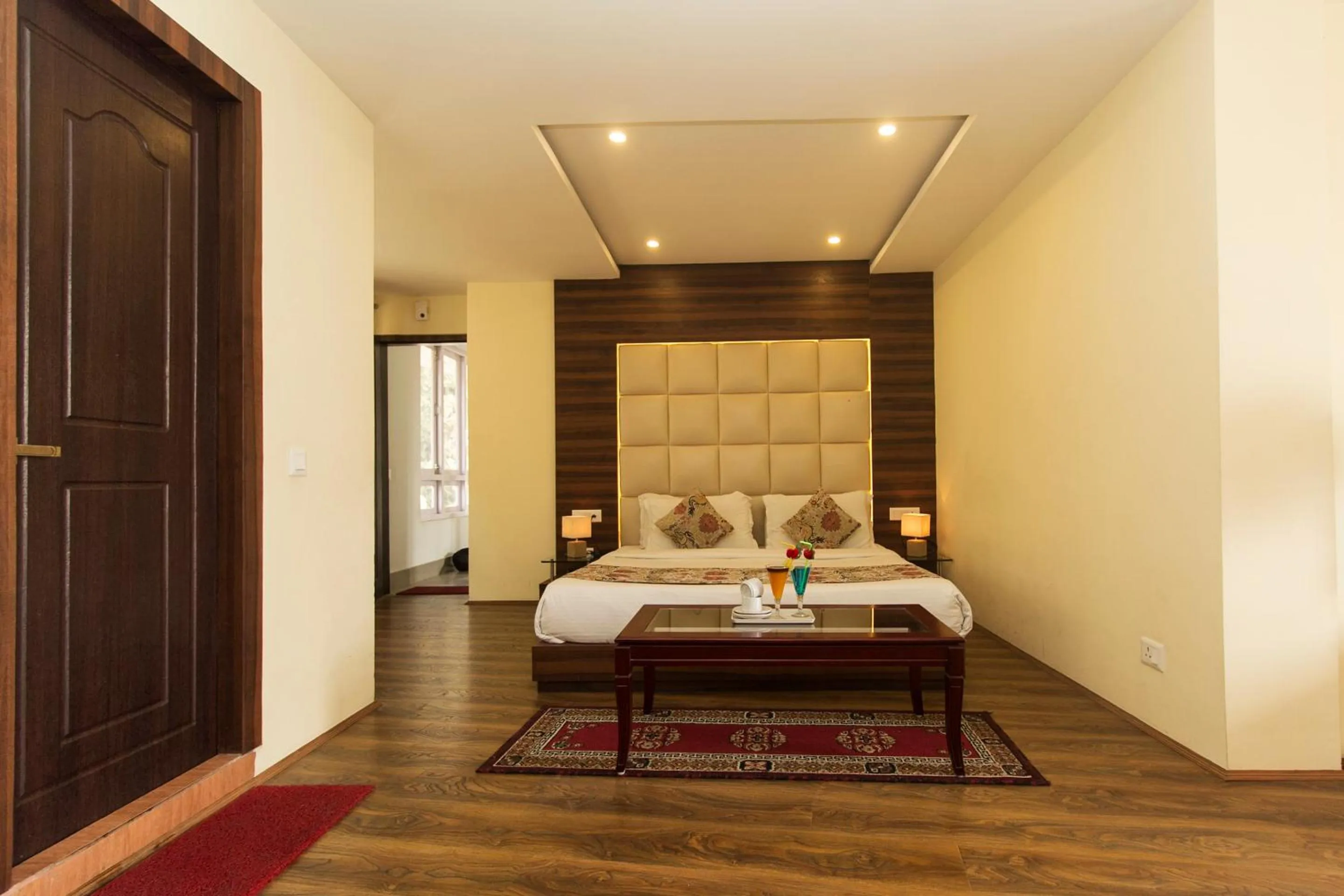 Bed in Jagjeet's Sikkim Retreat