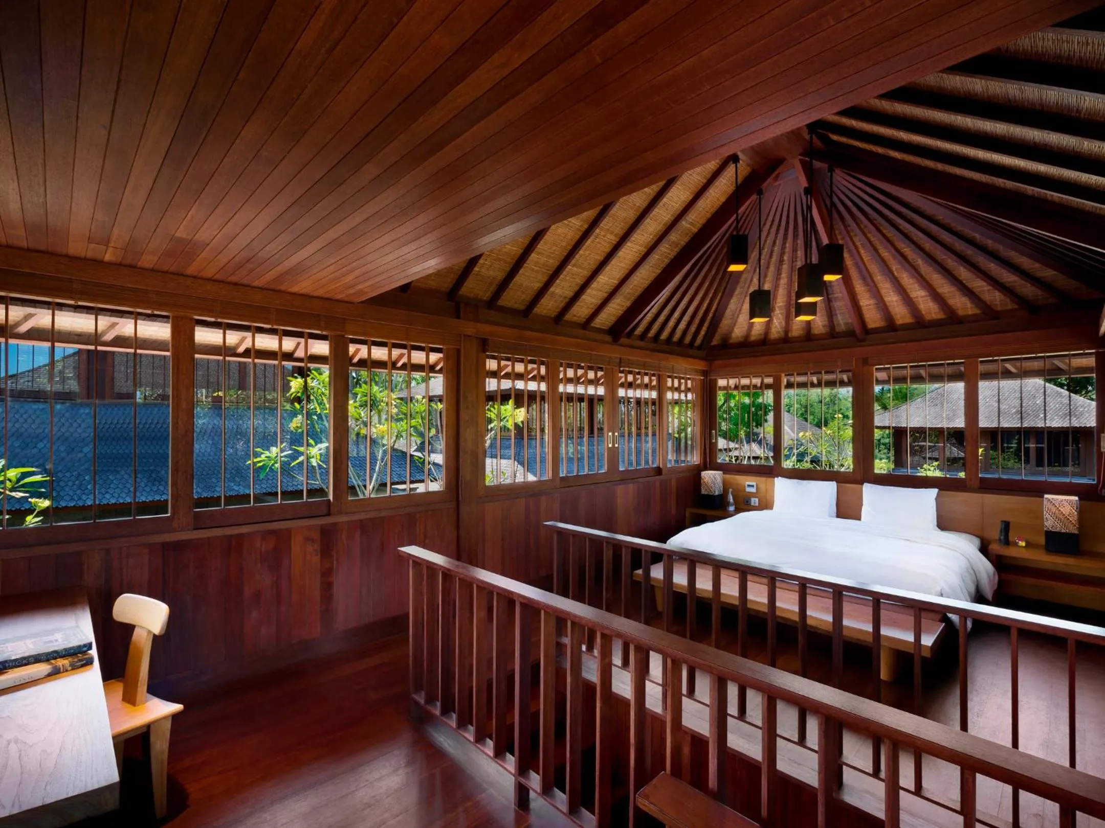 Bed in Hoshinoya Bali