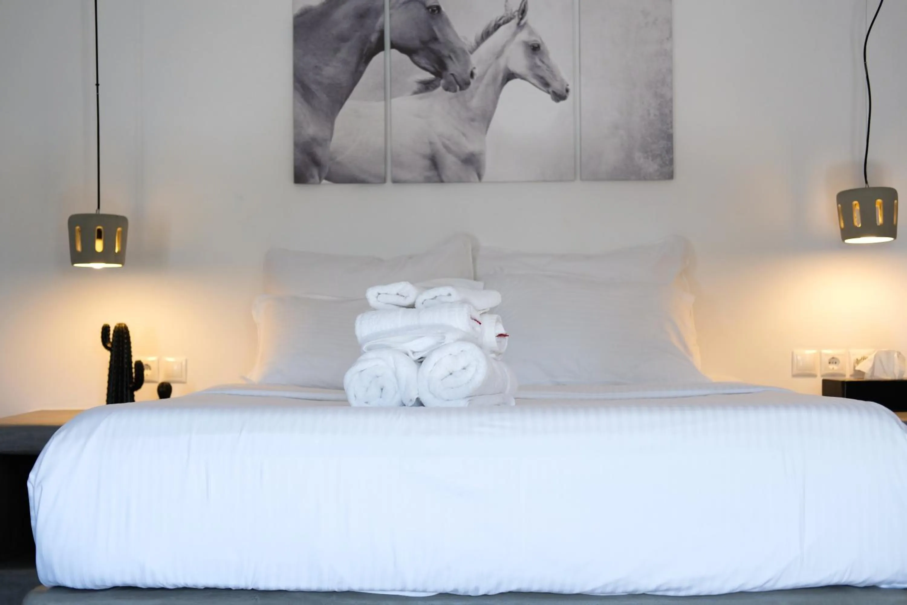 Bed in Aletro Cottage Houses