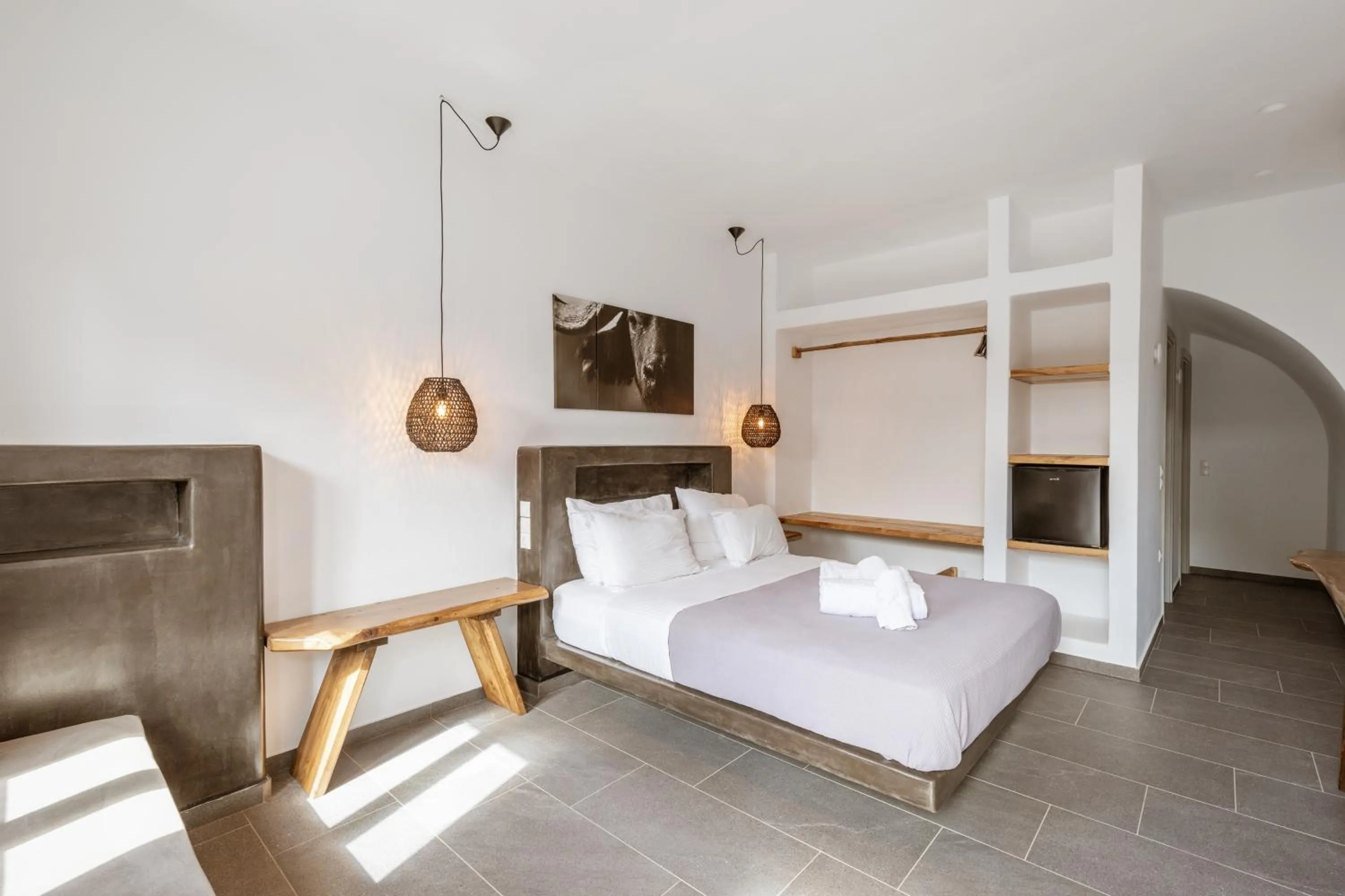 Bed in Aletro Cottage Houses