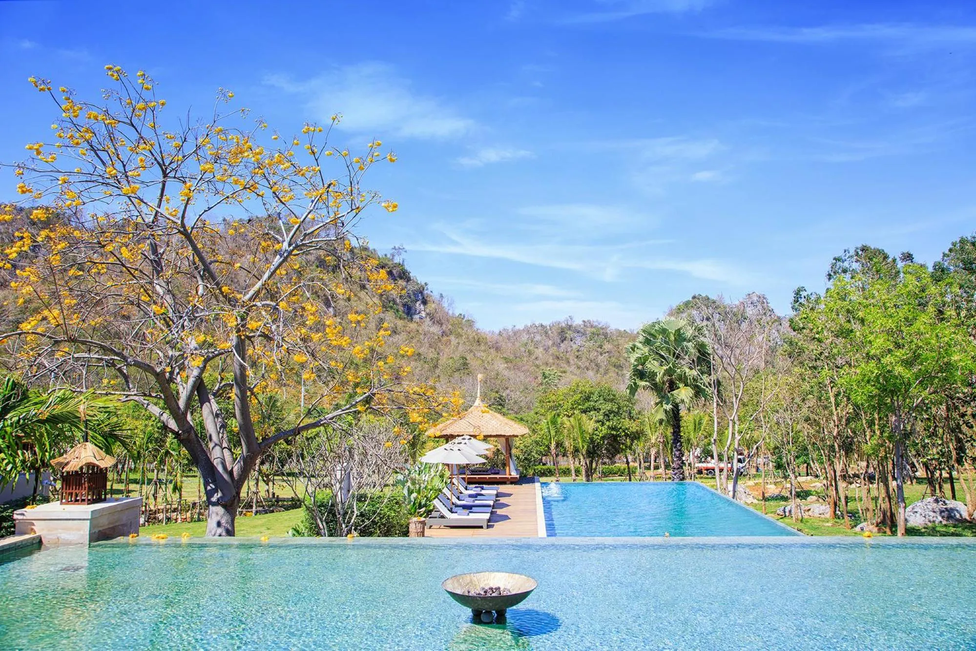 Swimming pool in The Series Resort Khaoyai