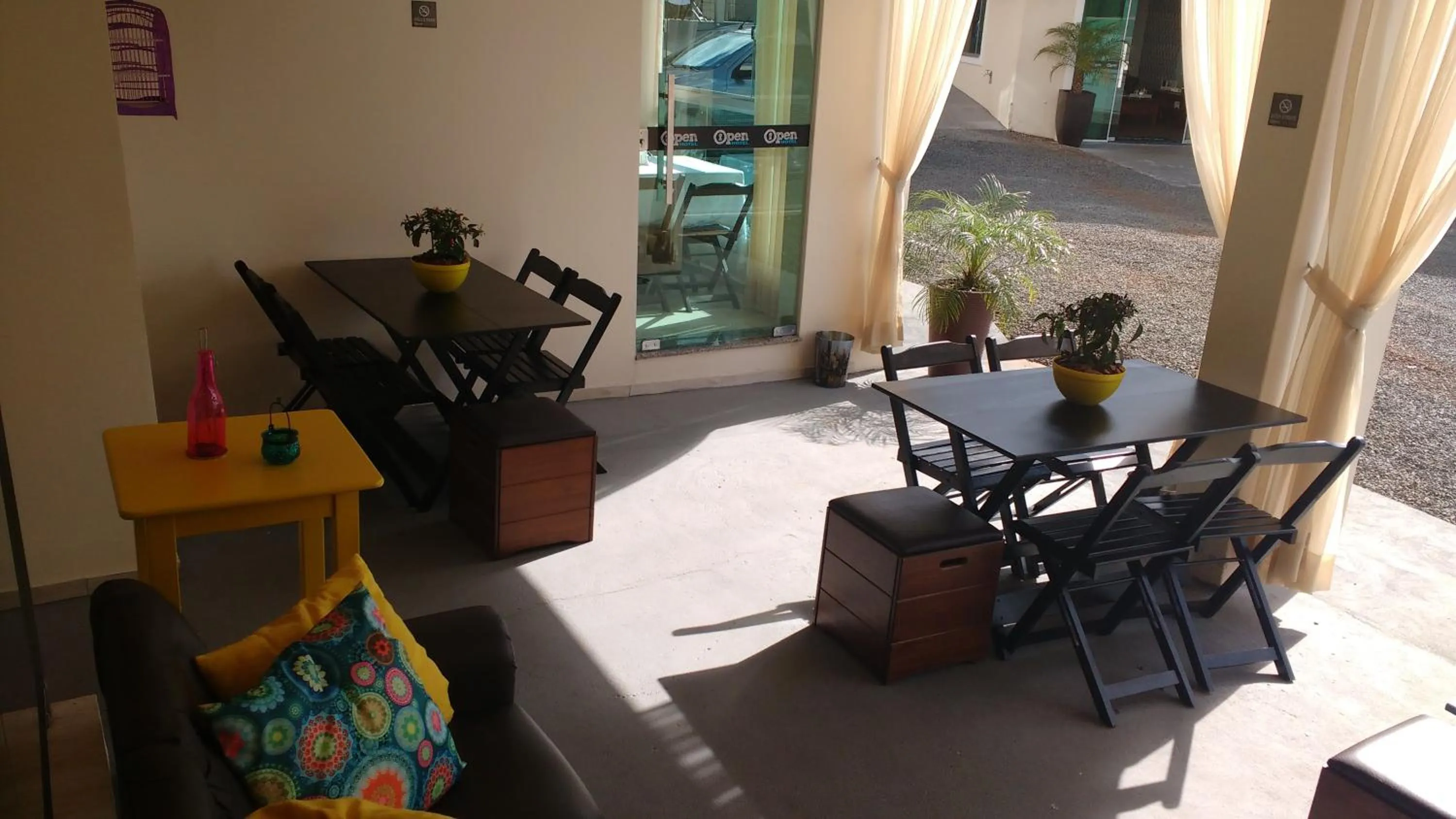 Seating area in Open Hotel