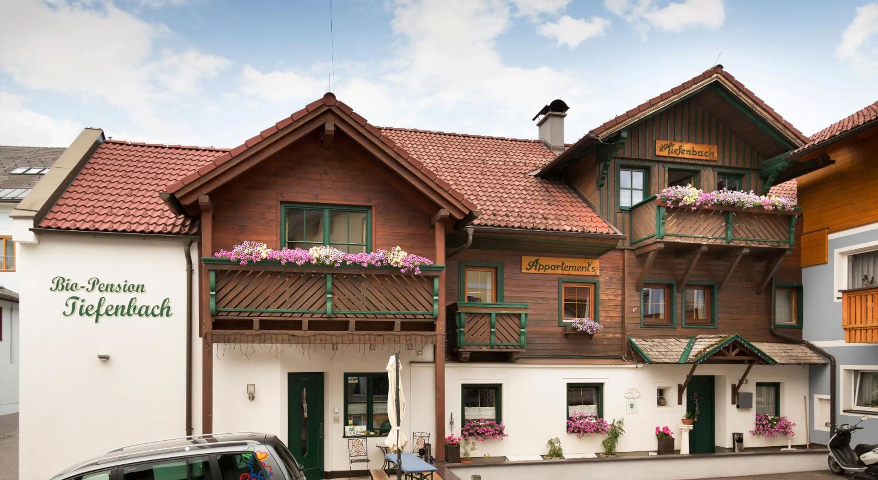 Property building in Das kleine Bio Hotel Tiefenbach