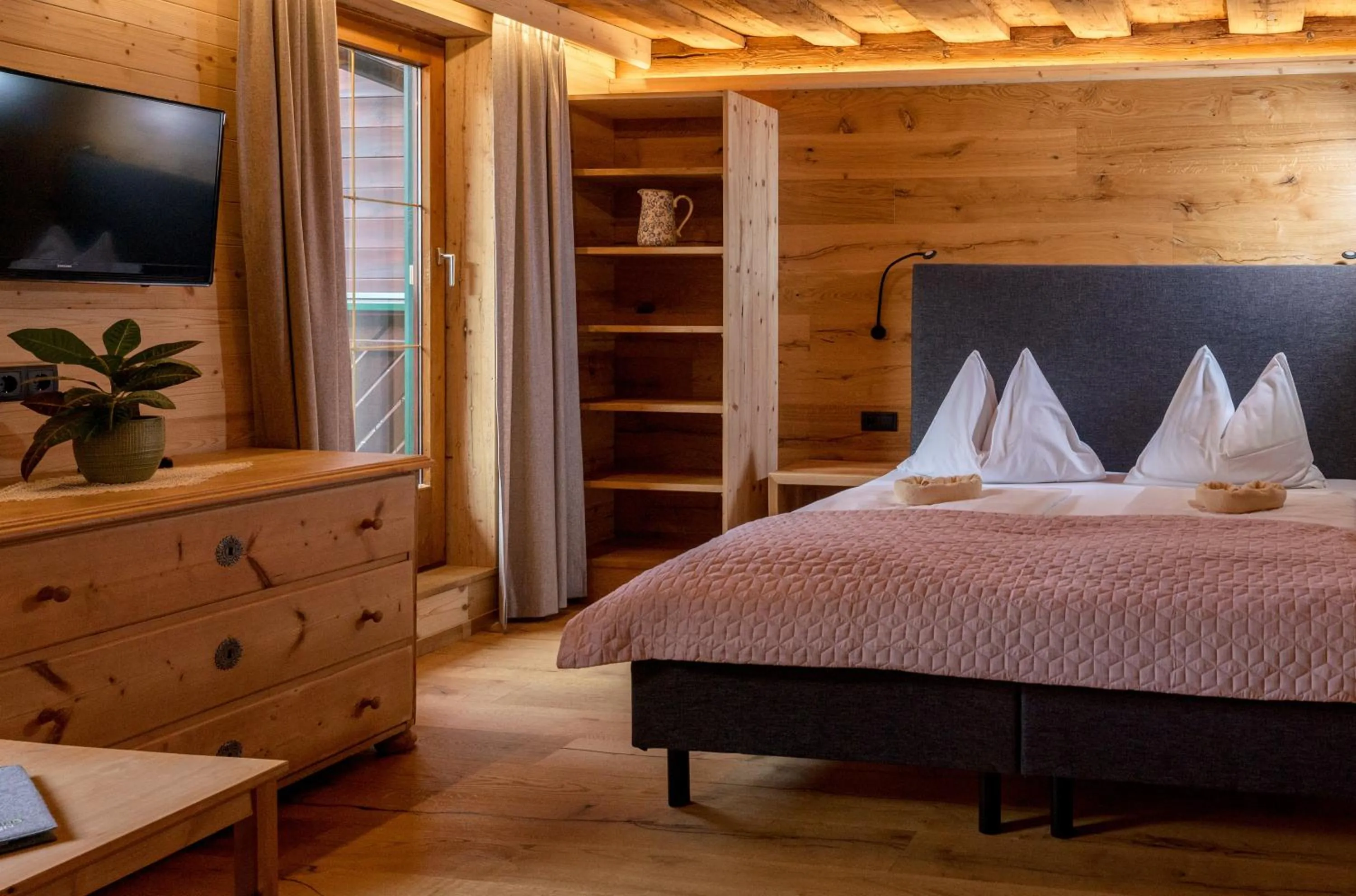 Bed in Das kleine Bio Hotel Tiefenbach