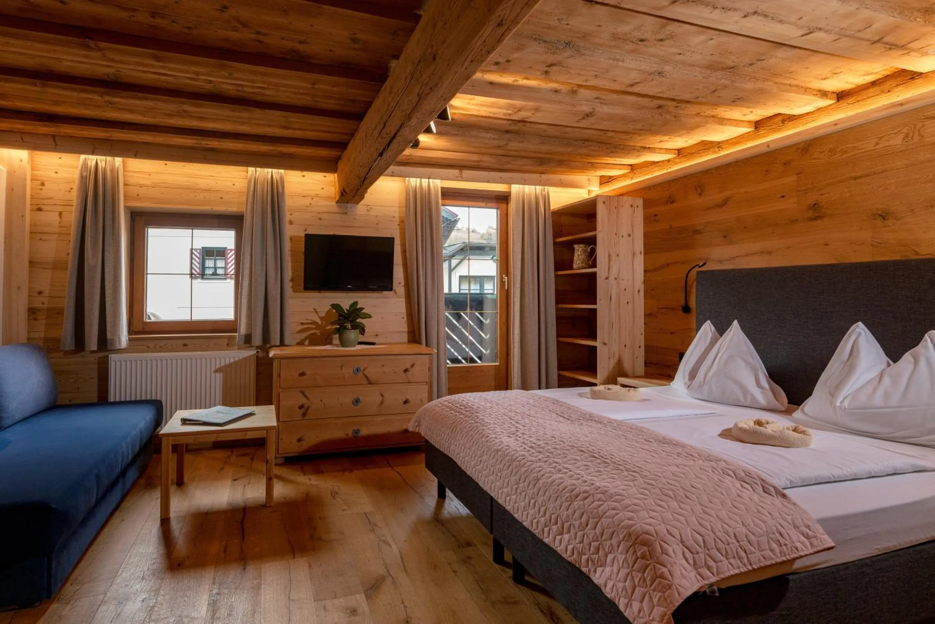 Bed in Das kleine Bio Hotel Tiefenbach