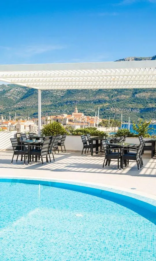 Patio in Marko Polo Maradiso Hotel by Aminess