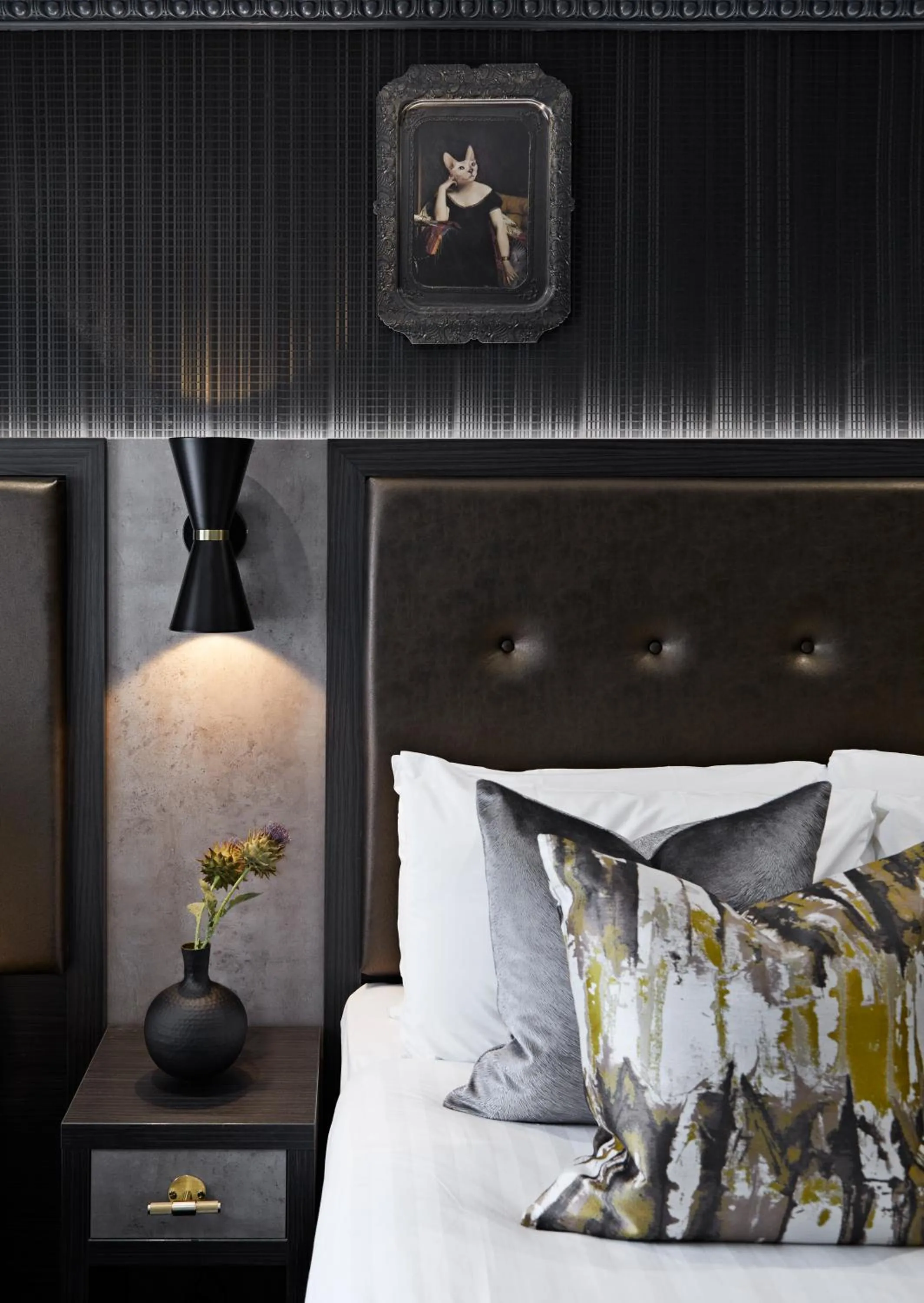 Decorative detail, Bed in The House of Toby