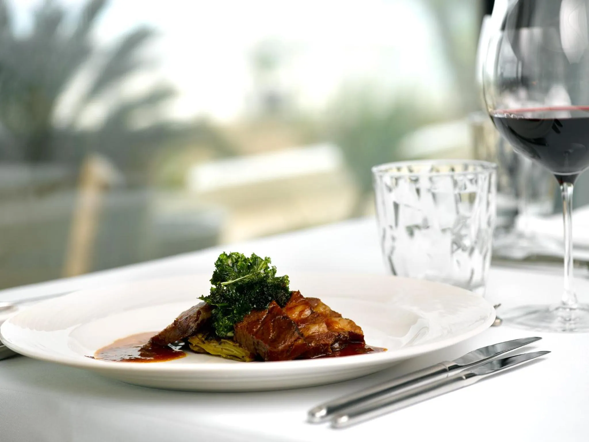 Food close-up in The Loren at Pink Beach