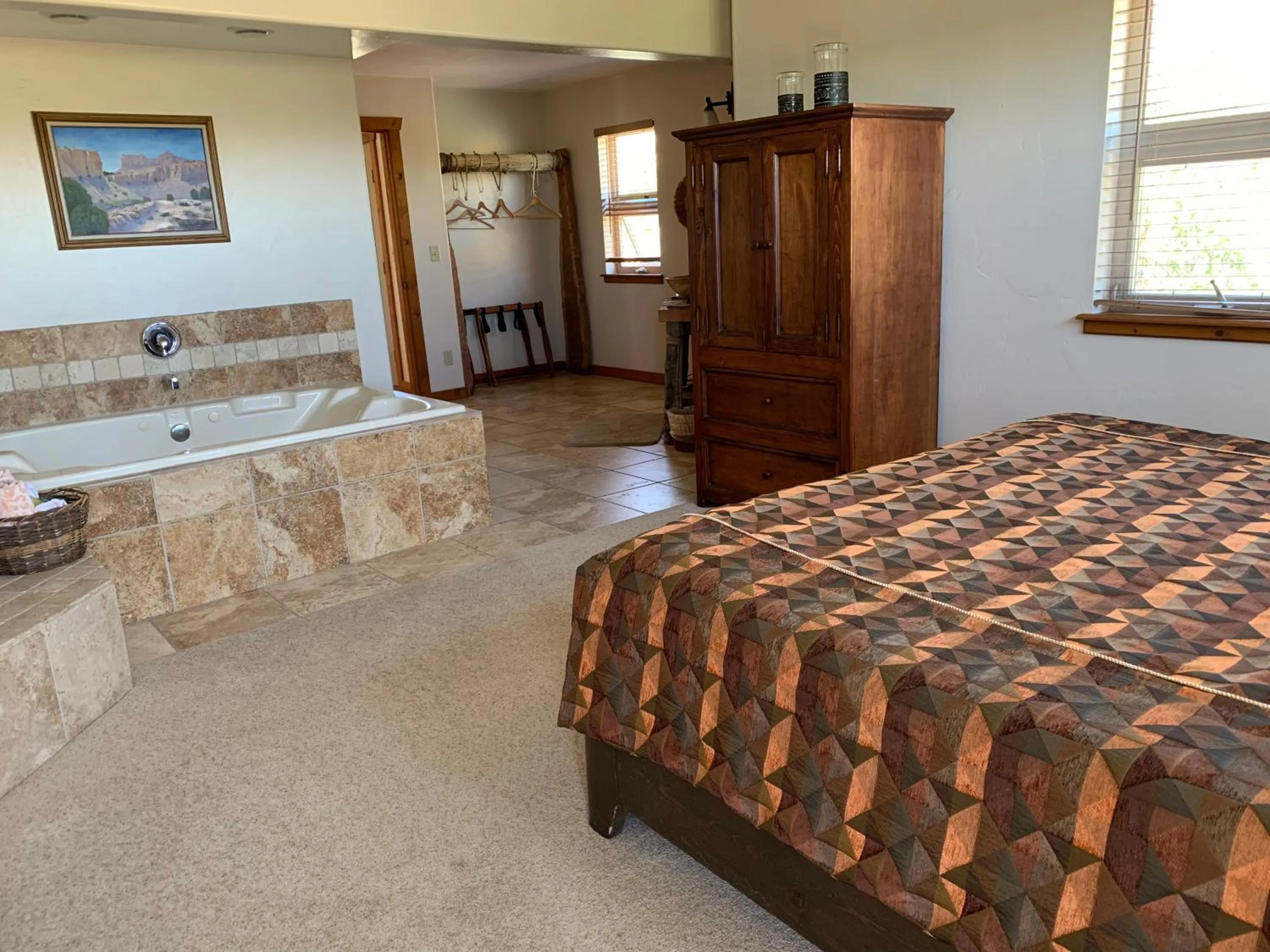 Bed in Slot Canyons Inn Bed & Breakfast