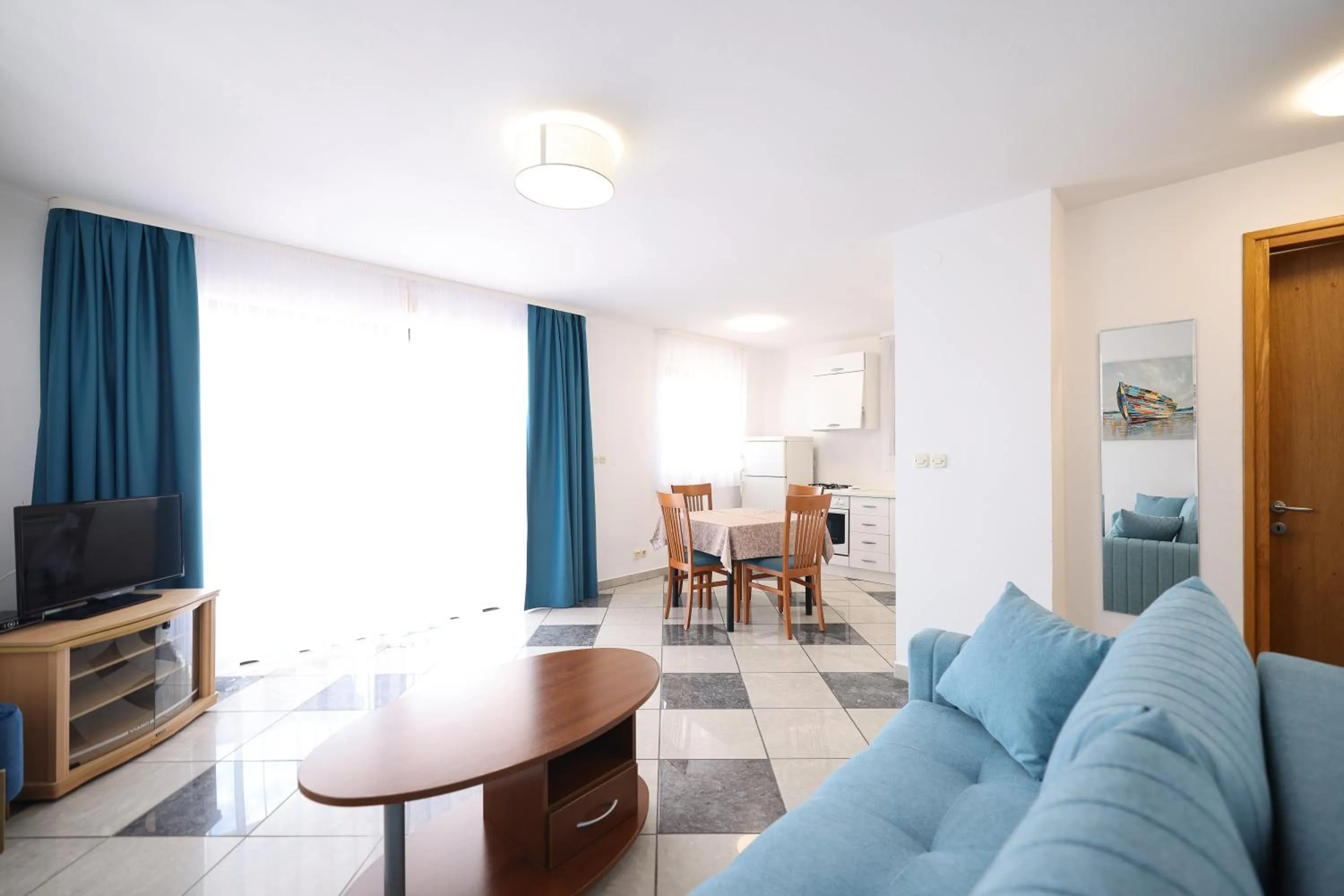 Kitchen or kitchenette in Hotel Lucija