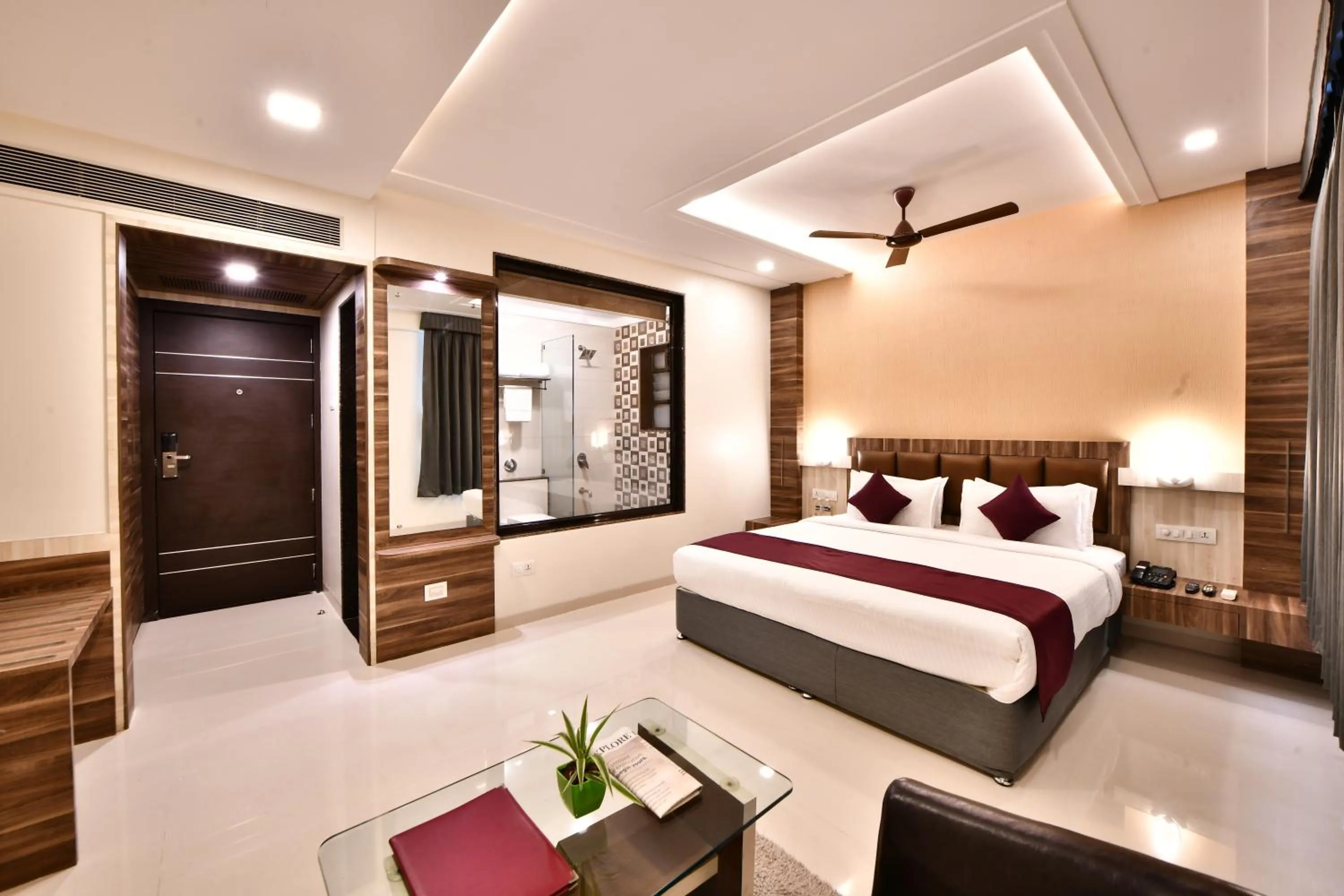 Bedroom, Bed in Click Hotel Sagar Plaza Chakan, Pune