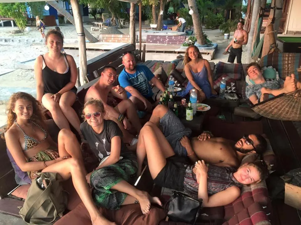 group of guests in Two Rocks Bungalows