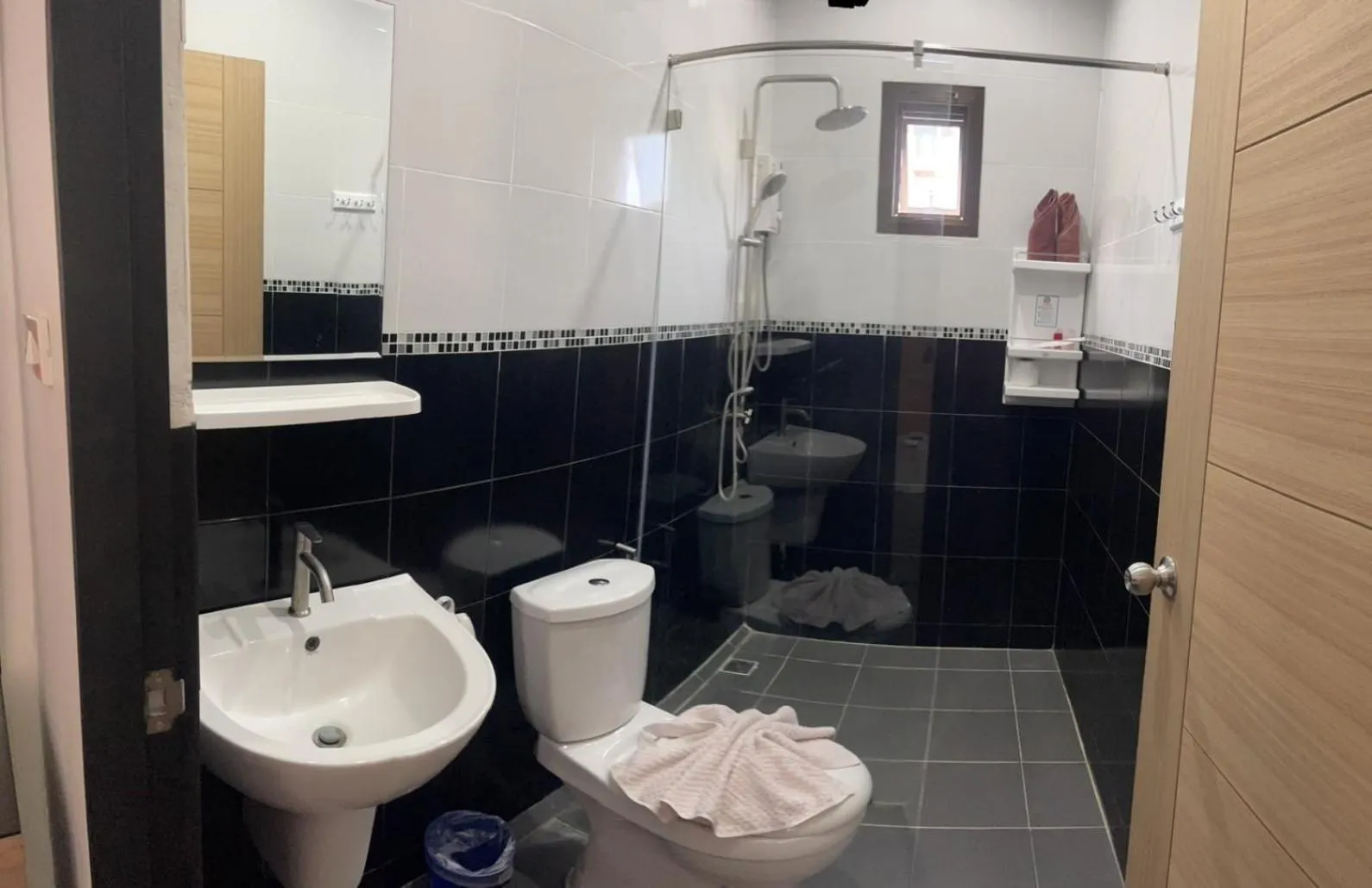 Shower in Lotus Bleu Resort & Restaurant