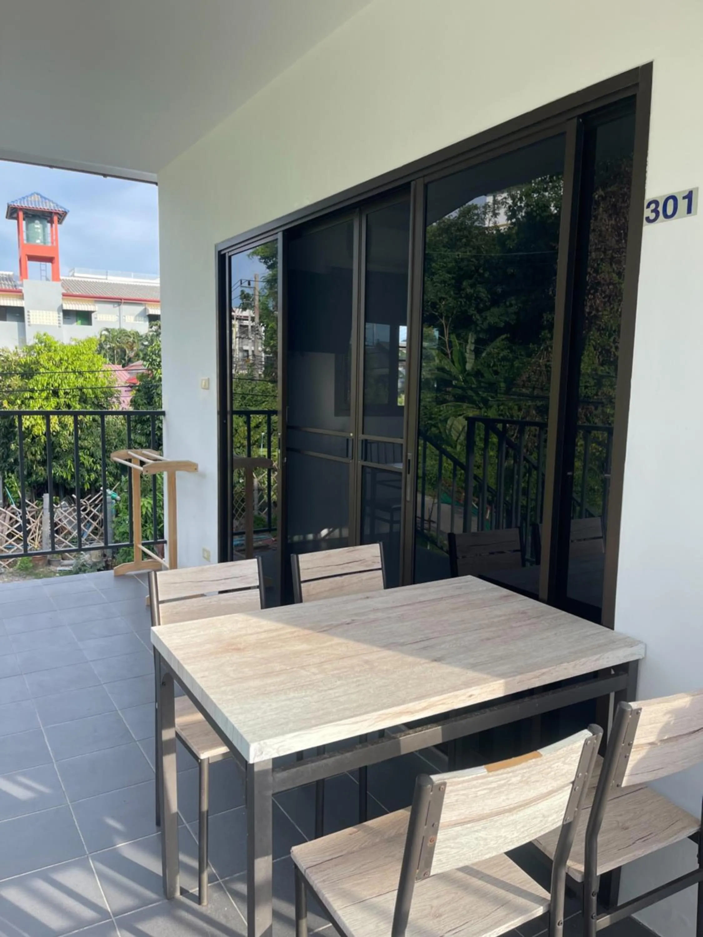 Balcony/Terrace in Lotus Bleu Resort & Restaurant