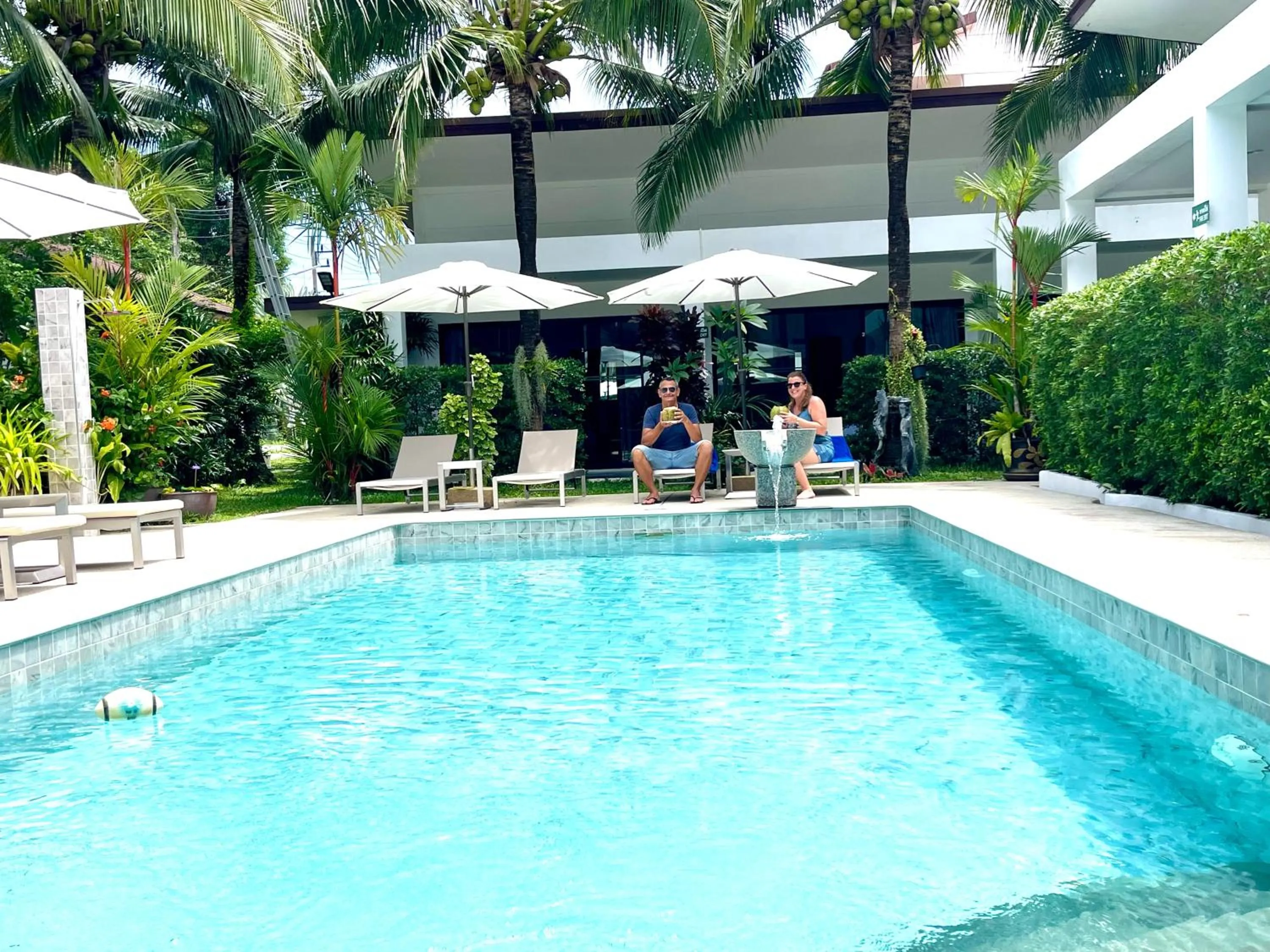 Swimming pool in Lotus Bleu Resort & Restaurant