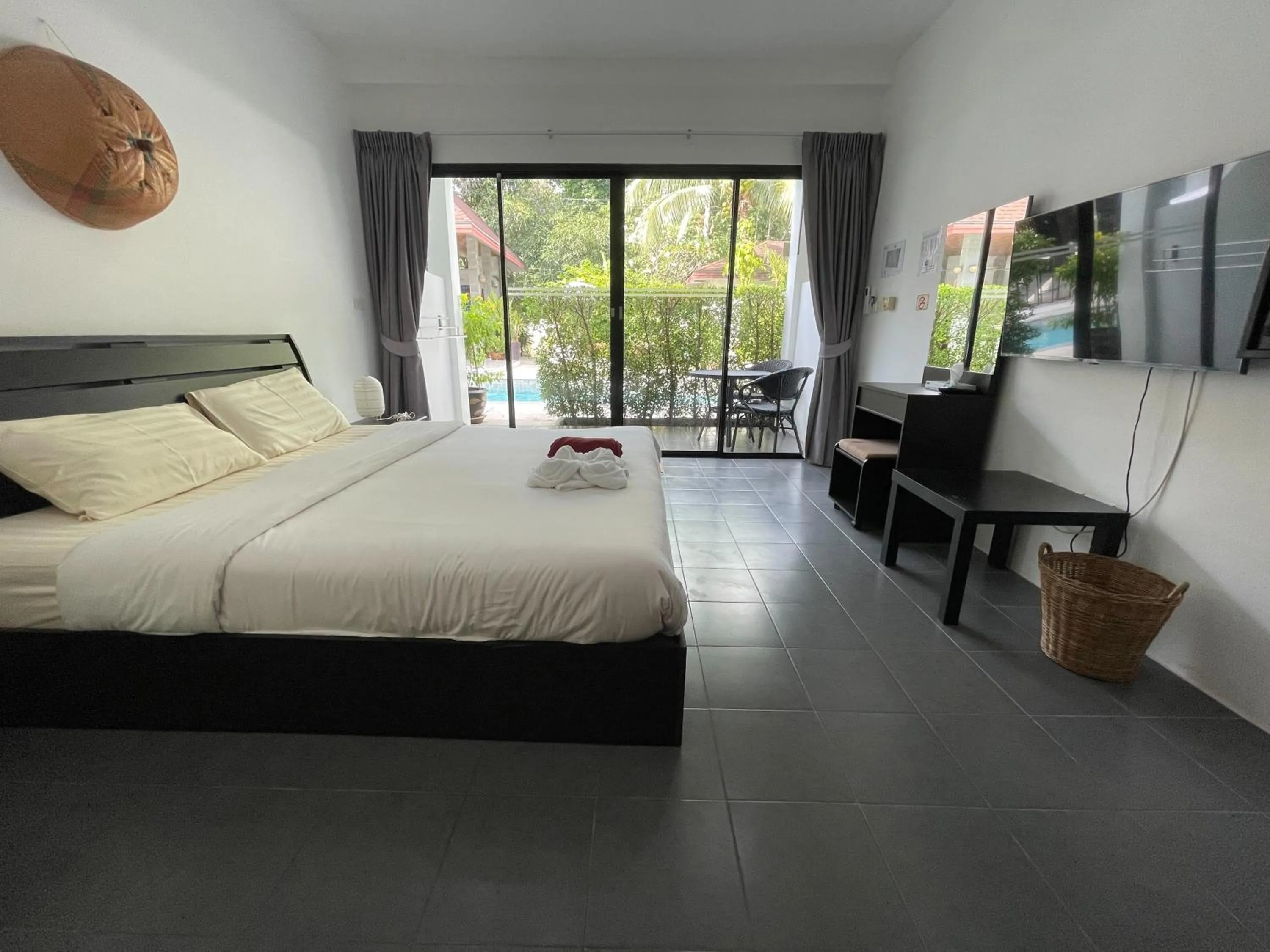 View (from property/room), Bed in Lotus Bleu Resort & Restaurant