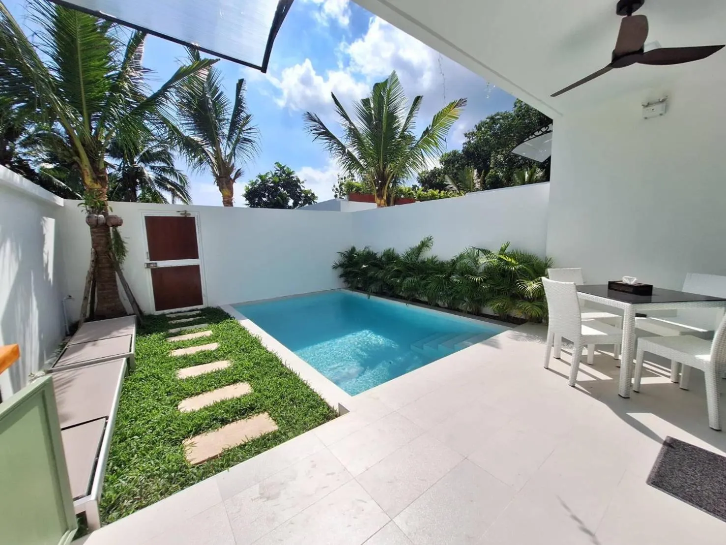 Pool view in Lotus Bleu Resort & Restaurant